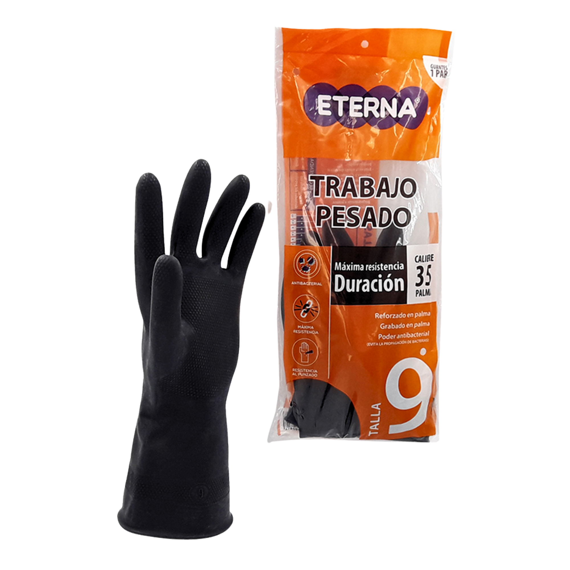 Guante Eterna Negro C35 T9/2 