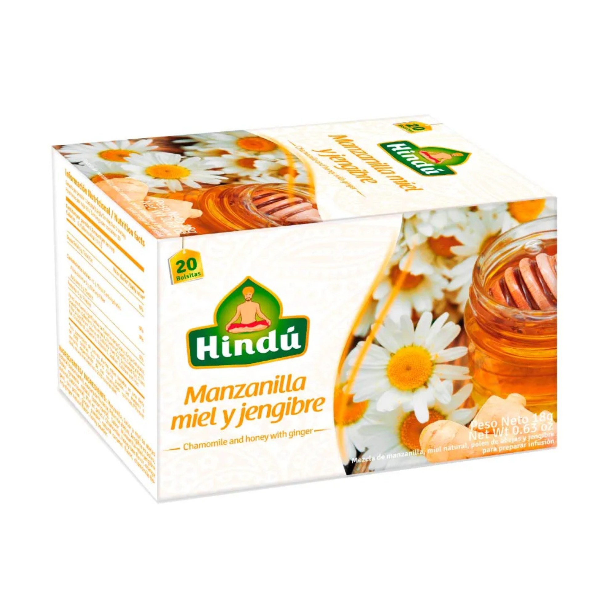 Aromática Hindú Manzanilla, Miel y Jengibre X20   