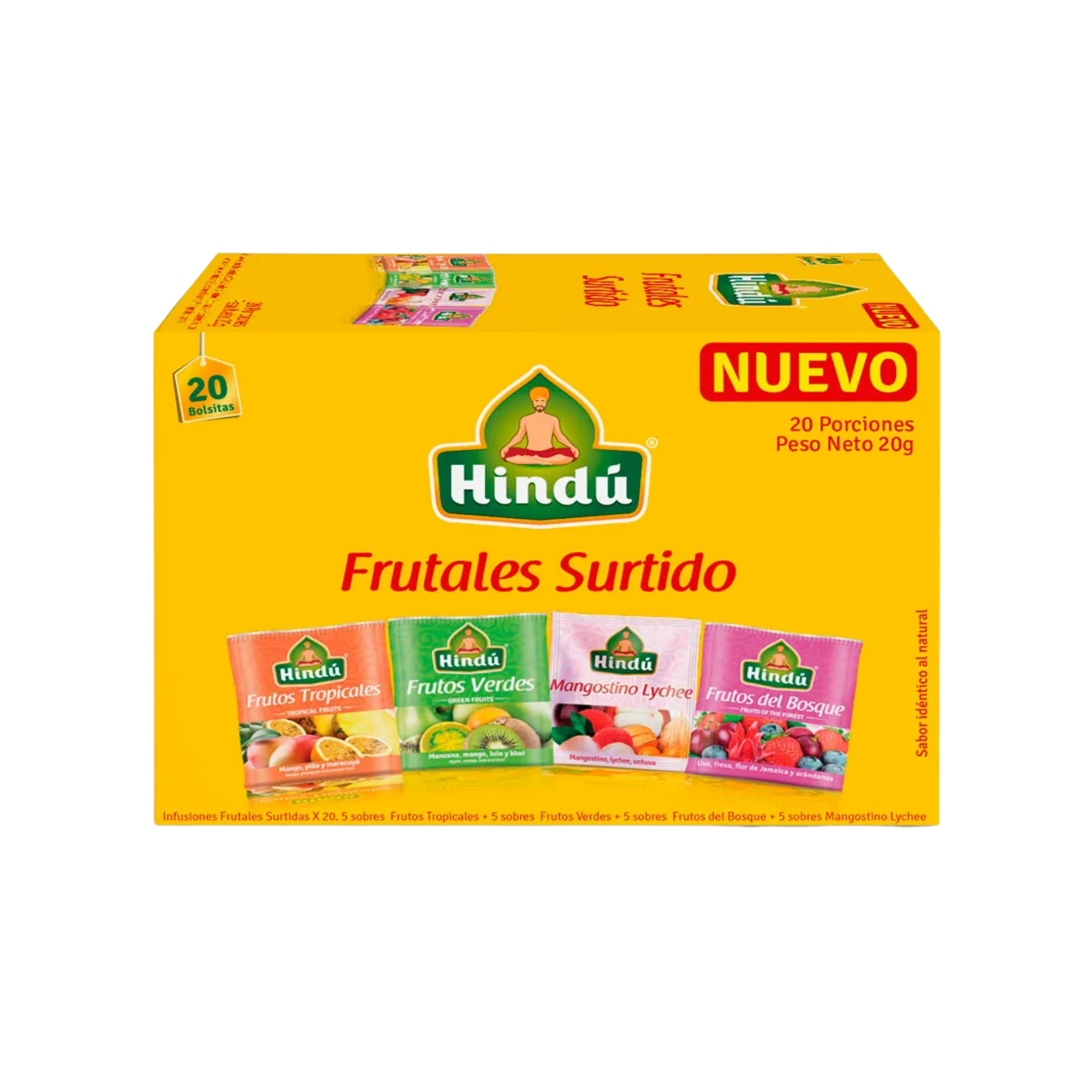 Aromática Hindú Frutales Surtido X20