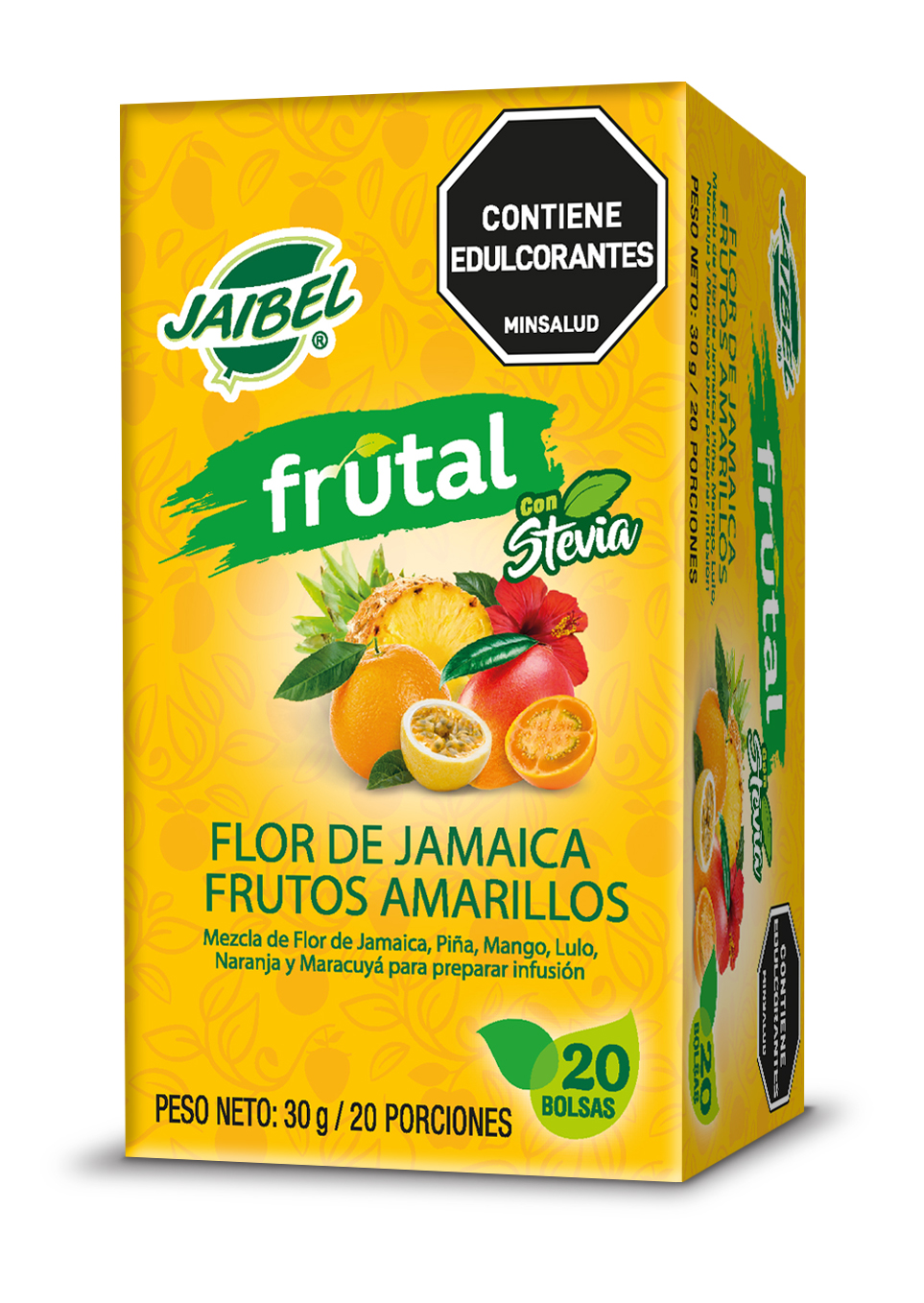 images Aromática Jaibel Frutal Flor de jamaica frutos amarillos X20 - Imagen 1