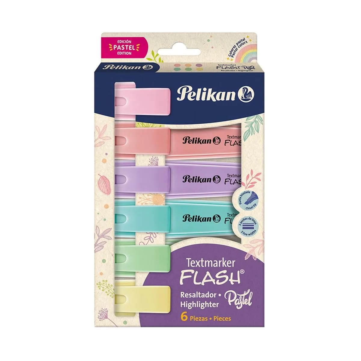 Resaltadores Pelikan pastel X6