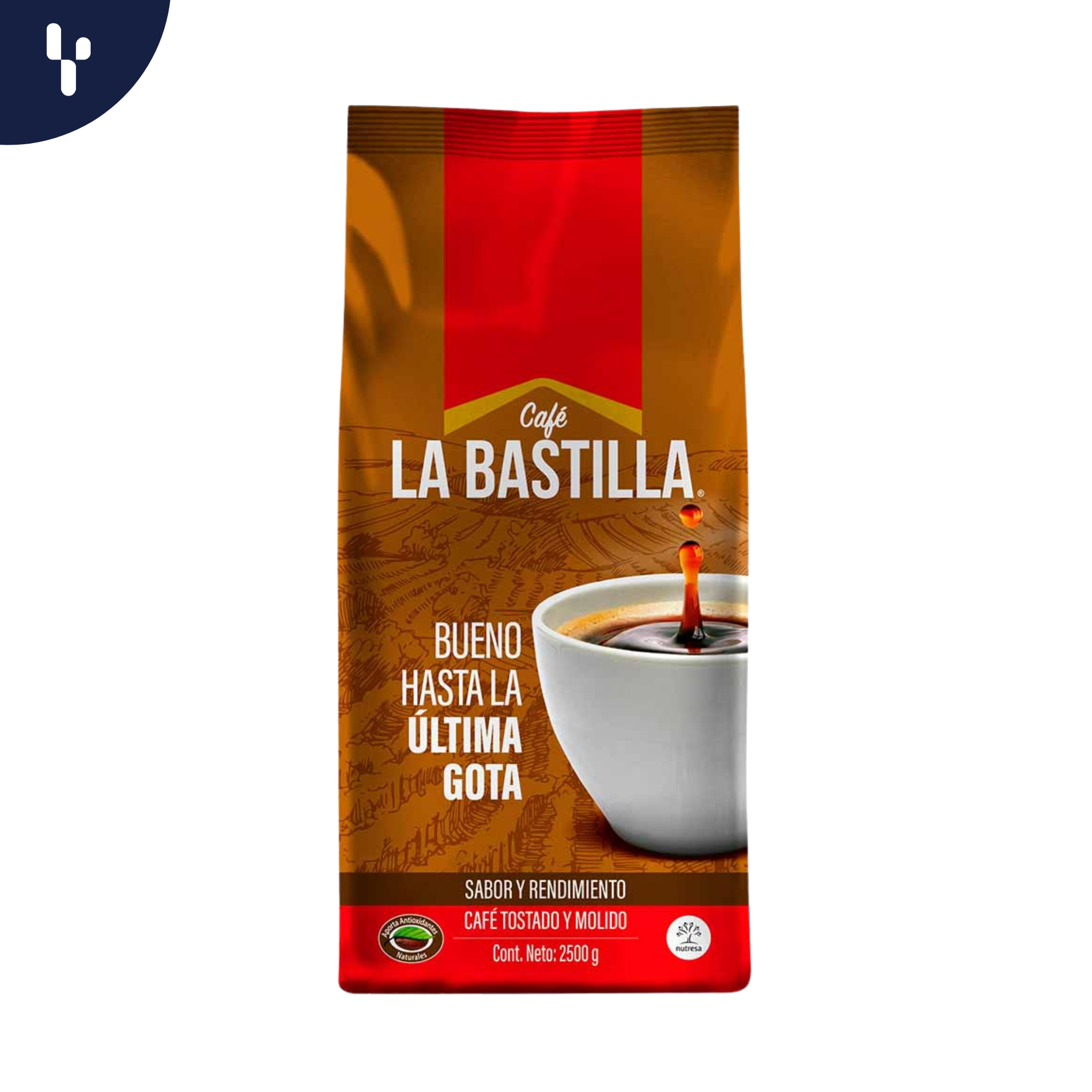 Cafe Bastilla Molido 2500 Gr Fuerte