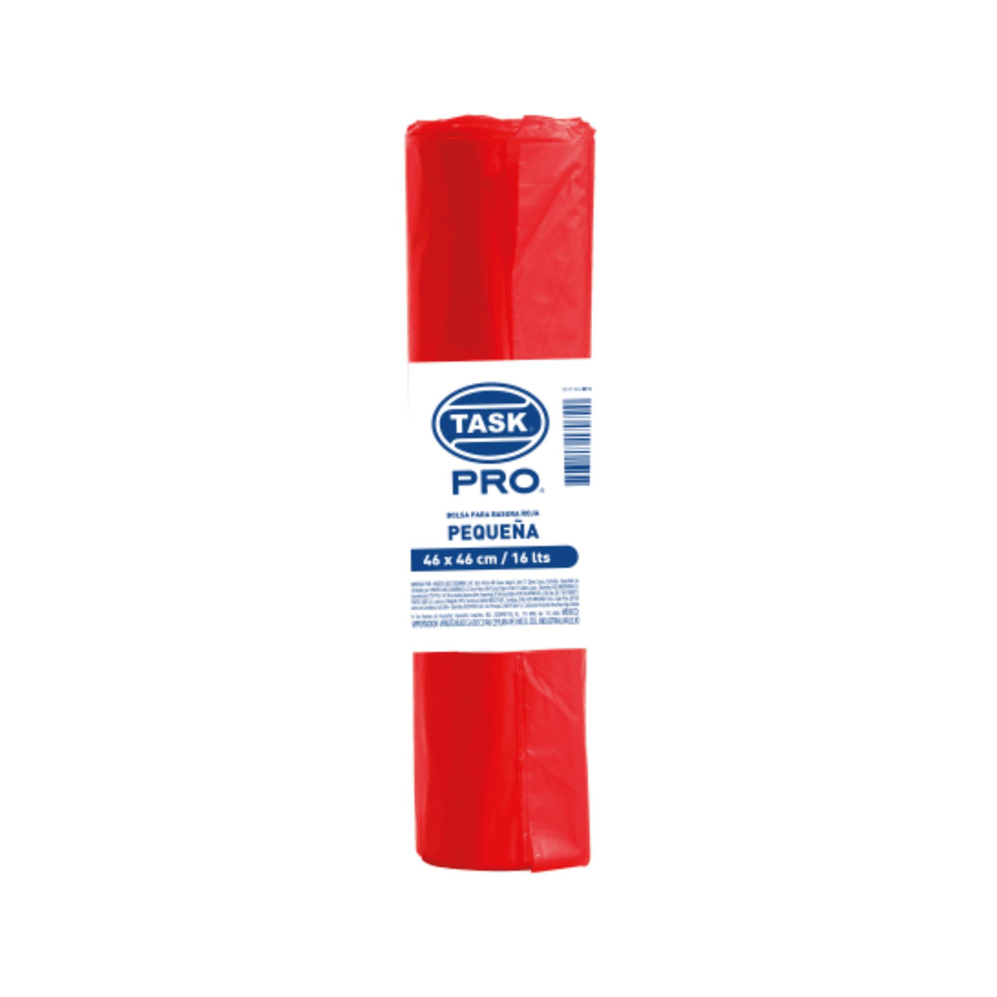 Bolsa roja 46X46cm X10 unidades rollo calibre 1.0 16 litros 7kgs Task
