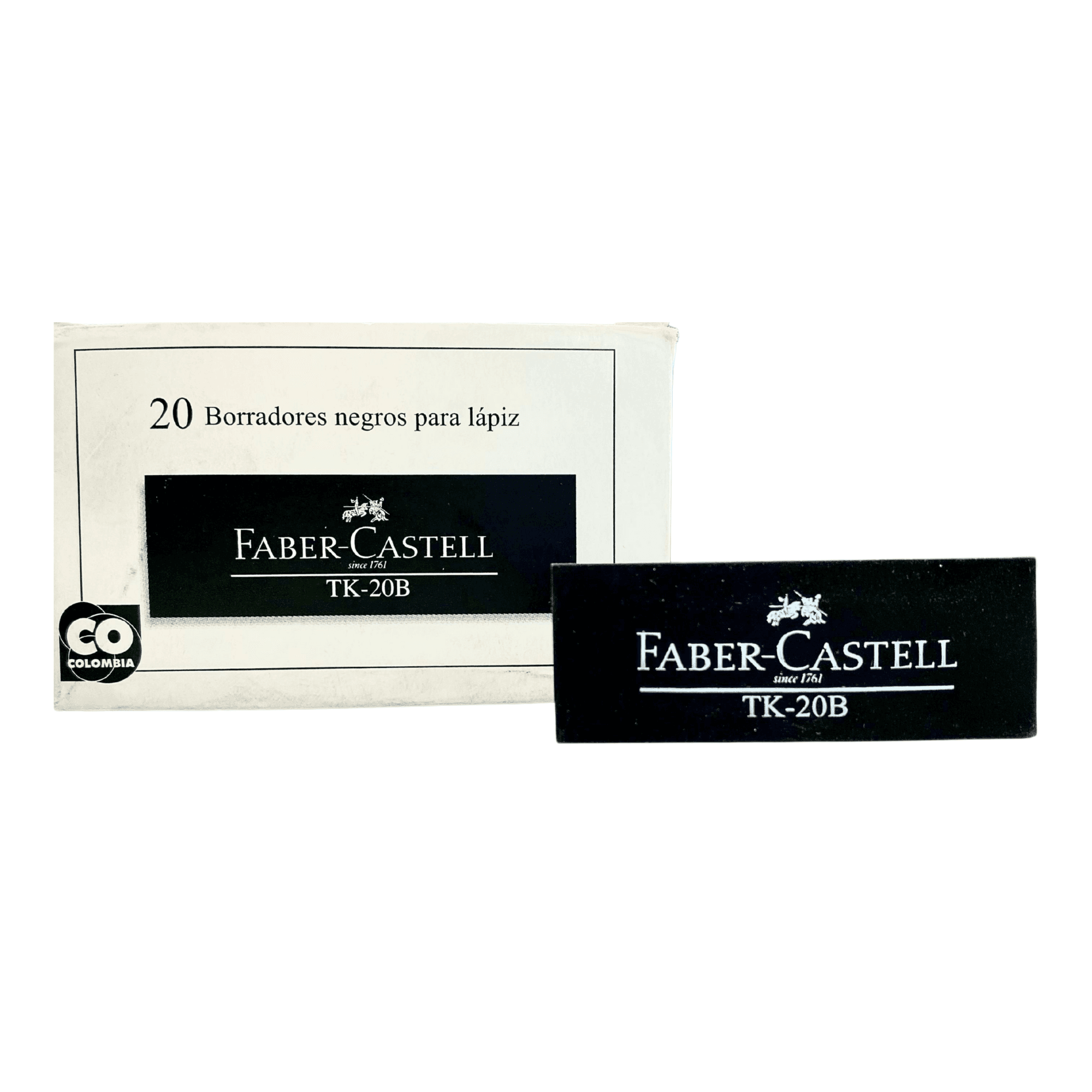 Borrador Faber Castell Negro para lápiz TK-20B