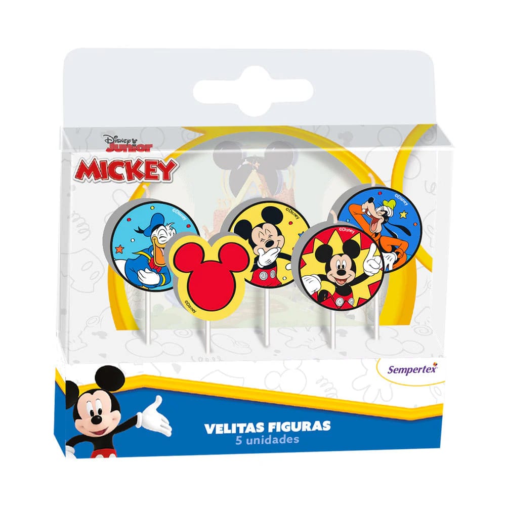 Velas Mickey Mouse X5