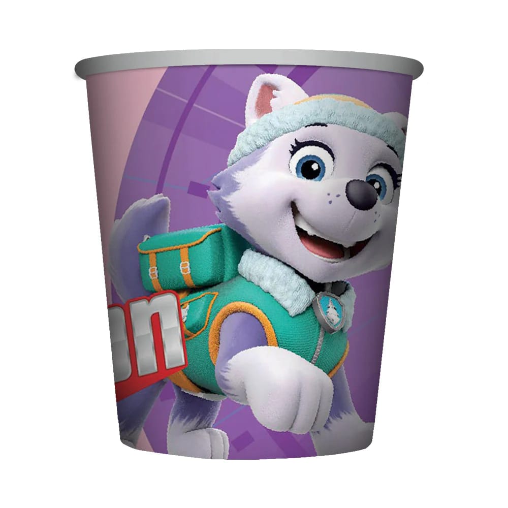 Vaso cumpleaños paw patrol niña x 8 unidades Sempertex