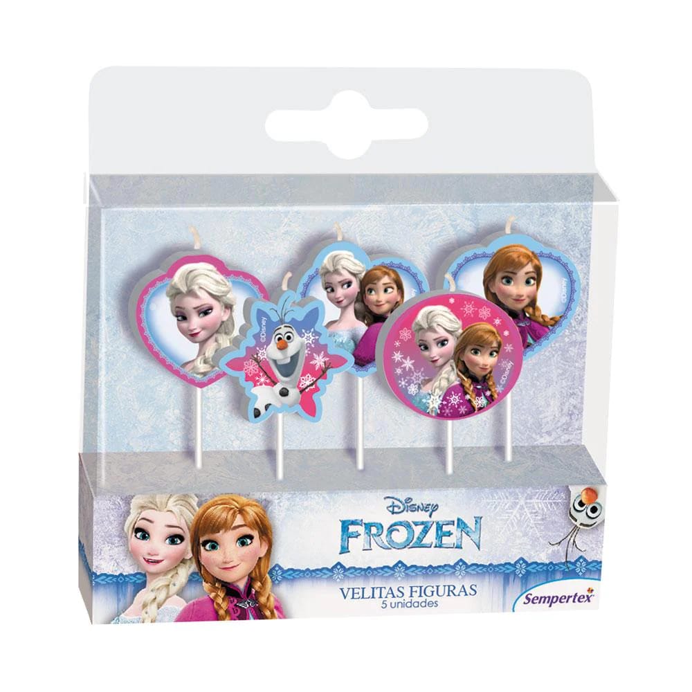 Velas Frozen Paquete X5 Sempertex