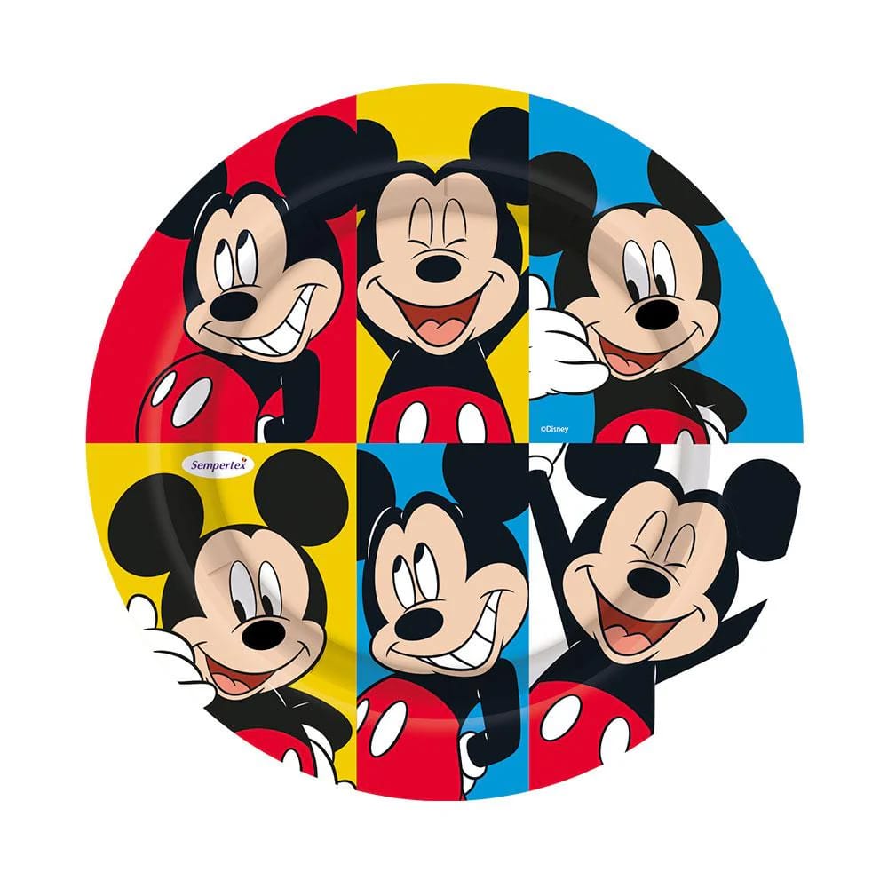 Plato 7" Mickey Mouse niño X8