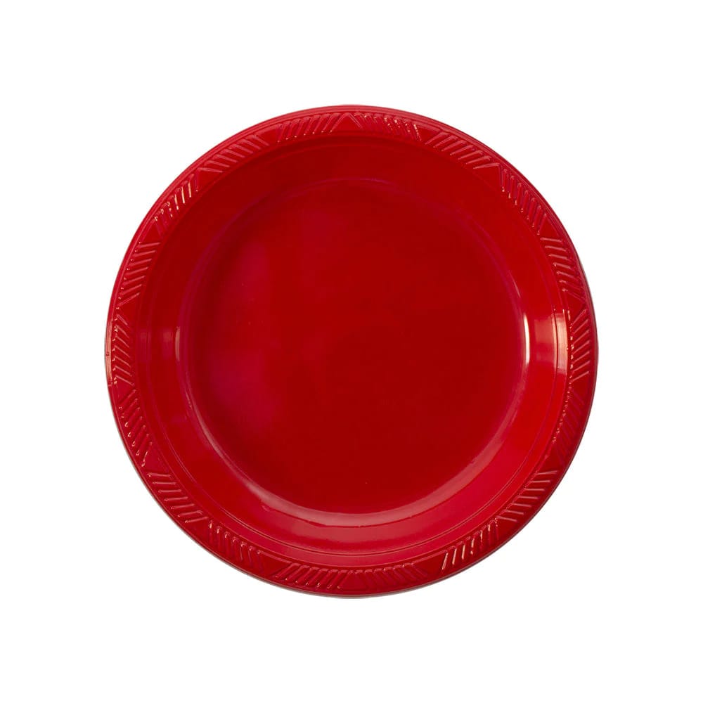 images Plato deluxe oxo pequeño rojo paquete X10 Sempertex - Imagen 1