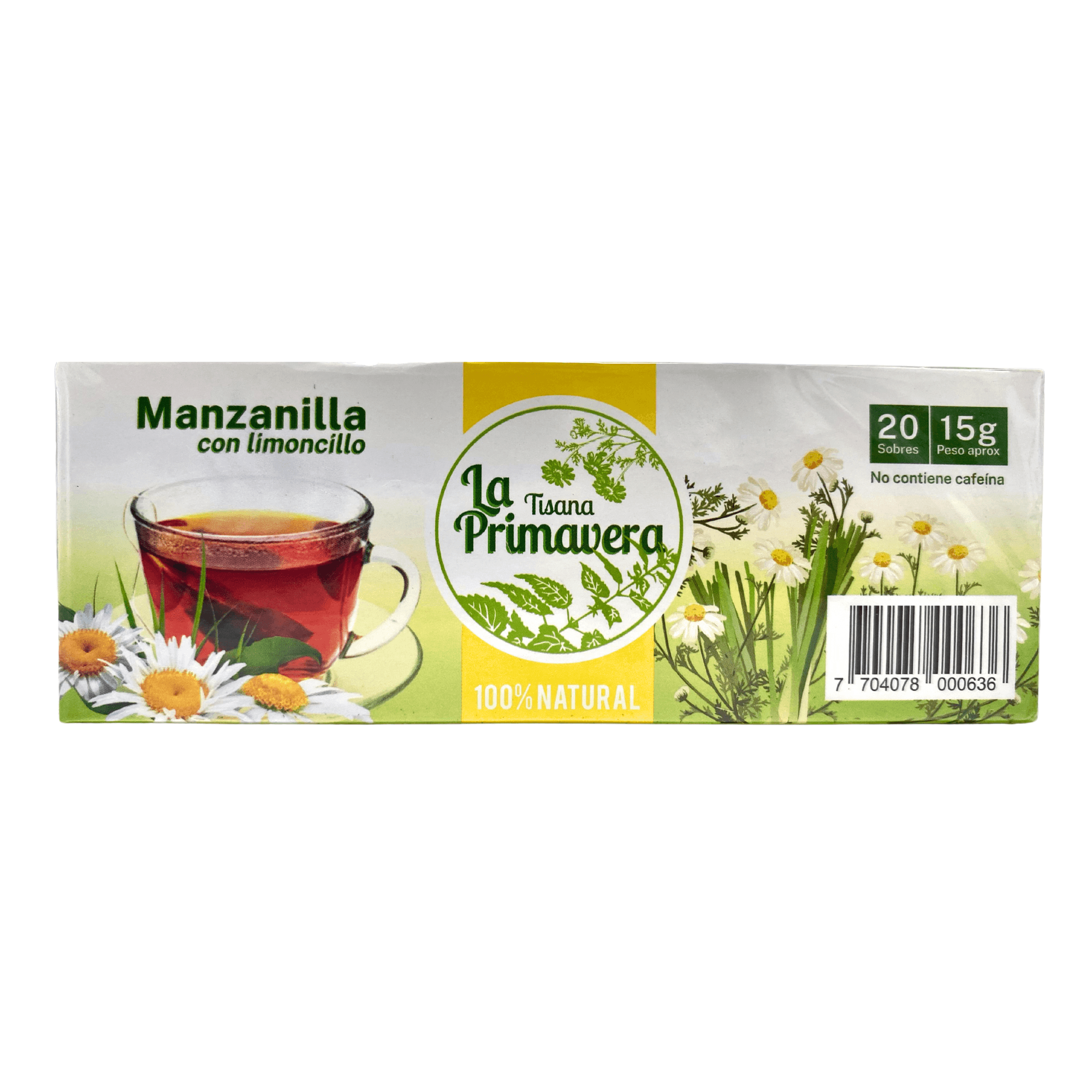 Aromática La Primavera Manzanilla con limoncillo X20