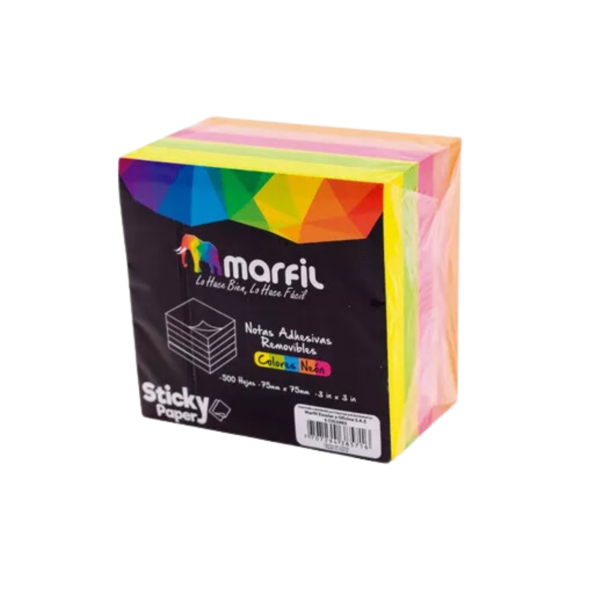 Notas Adhesivas Marfil Colores Neon 400H 