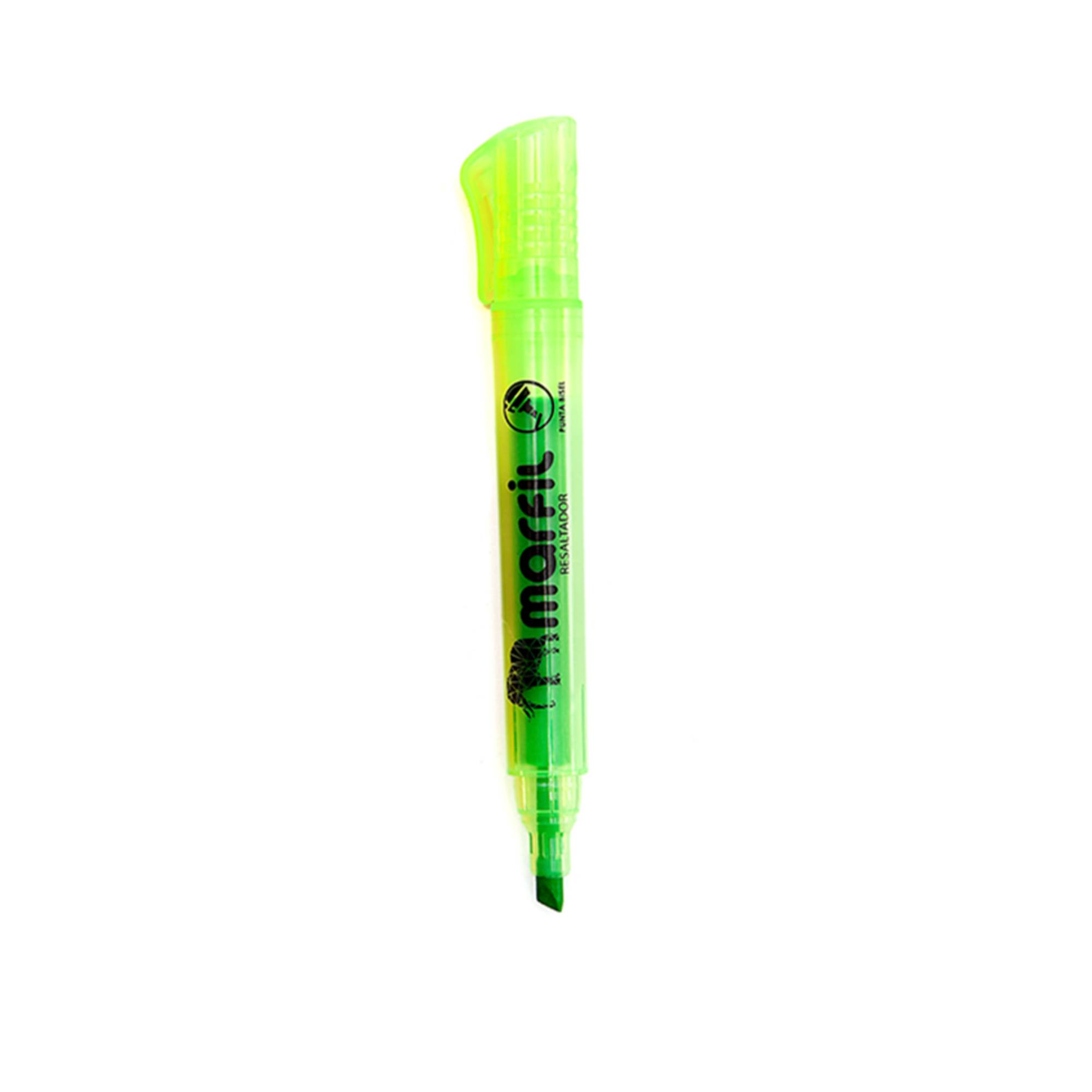 Resaltador Marfil Verde Punta Bisel 
