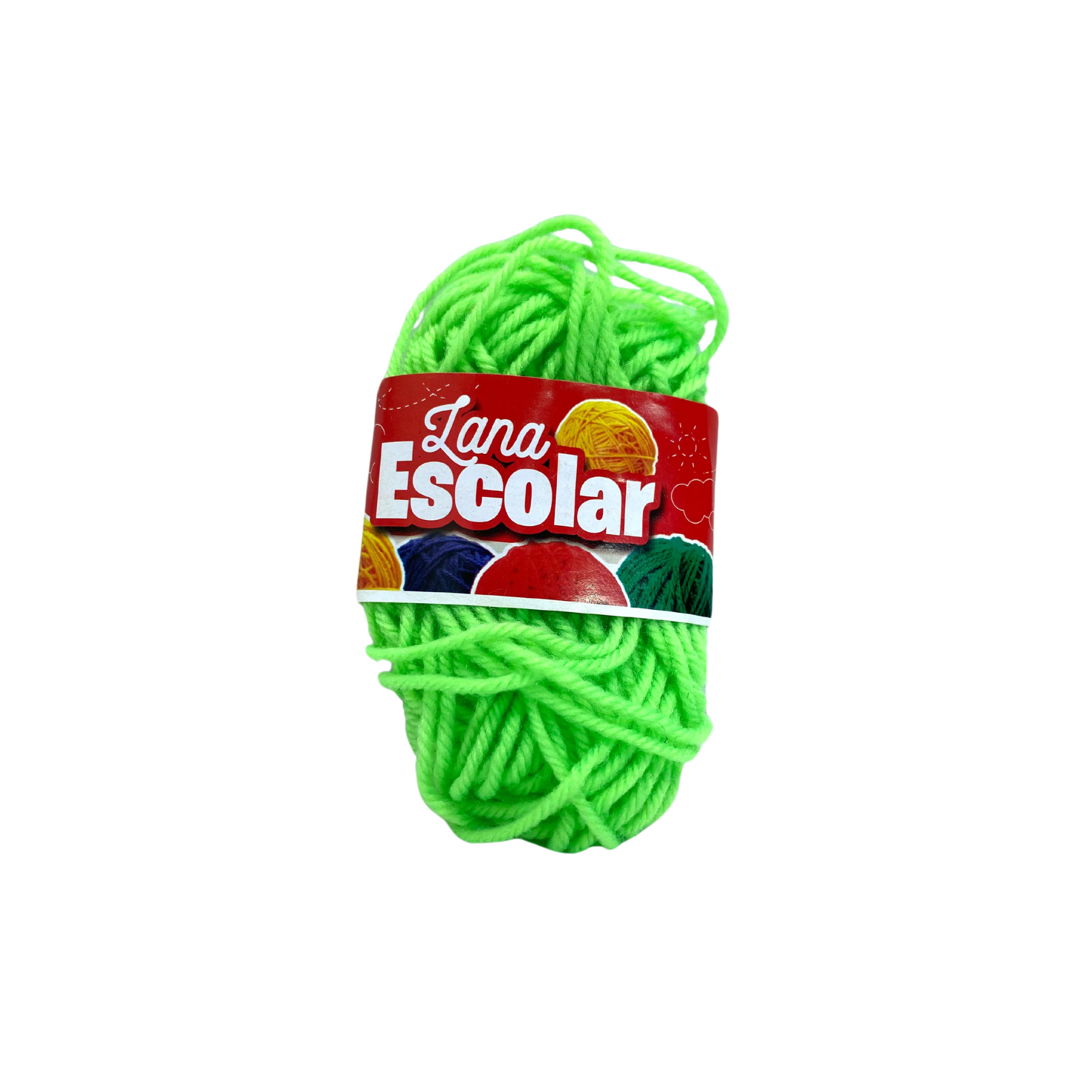 images Lana Escolar Marfil Verde Neon - Imagen 1