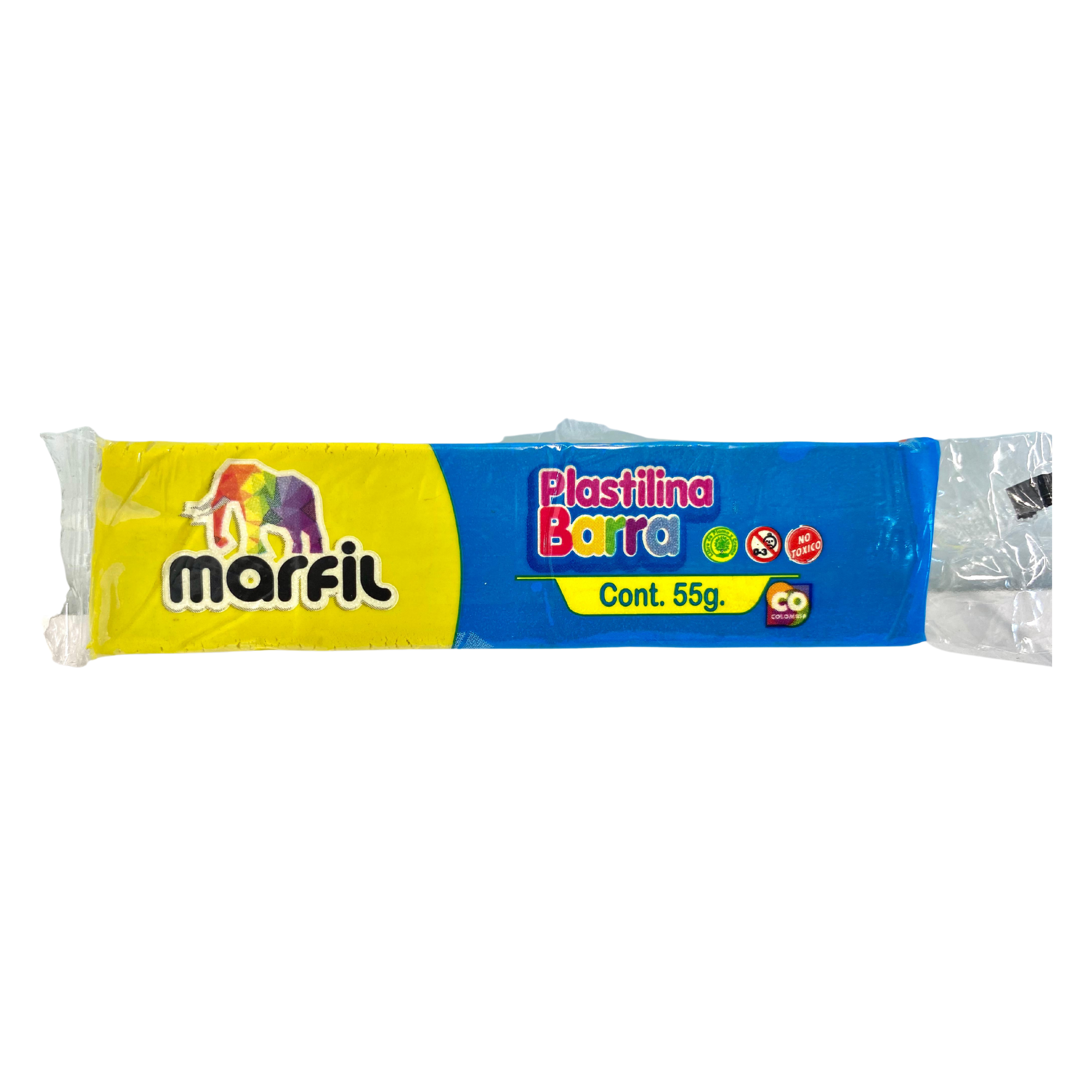 Plastilina en Barra Marfil 55Gr Color Amarillo