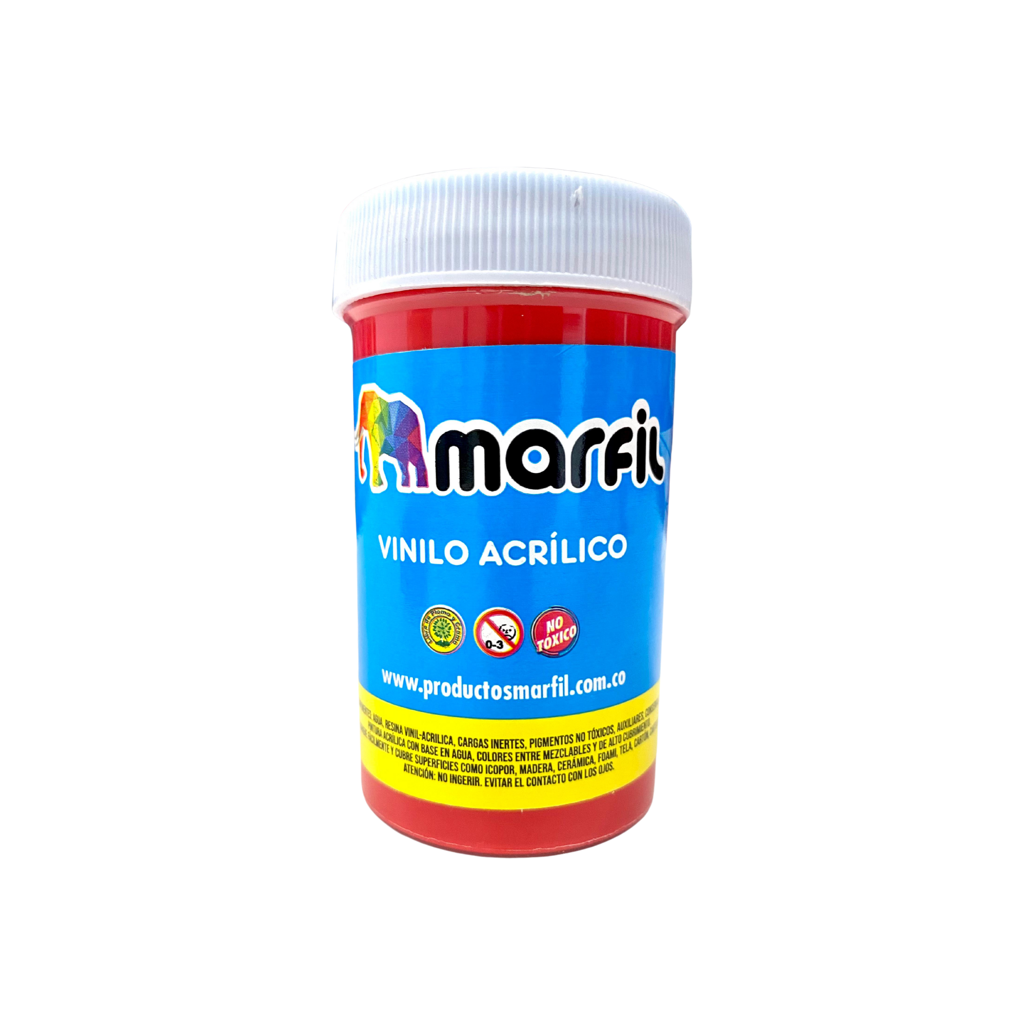 Vinilo Acrilico Marfil 125CC Rojo
