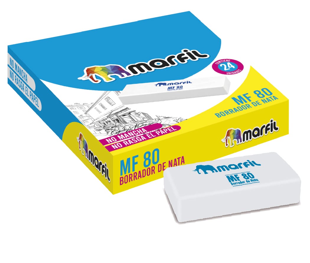 Borrador Marfil nata blanco MF80