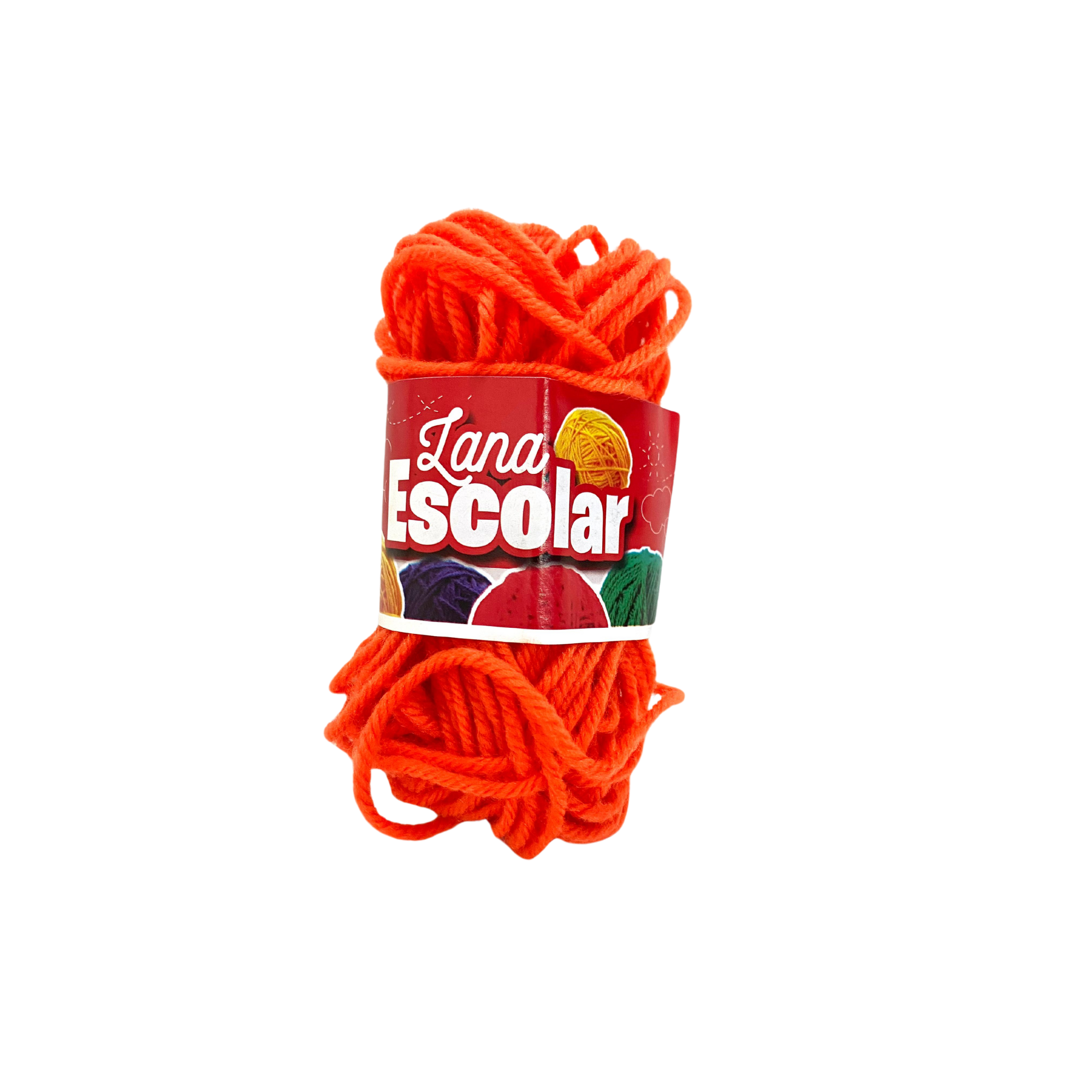 Lana Escolar Marfil Naranja 