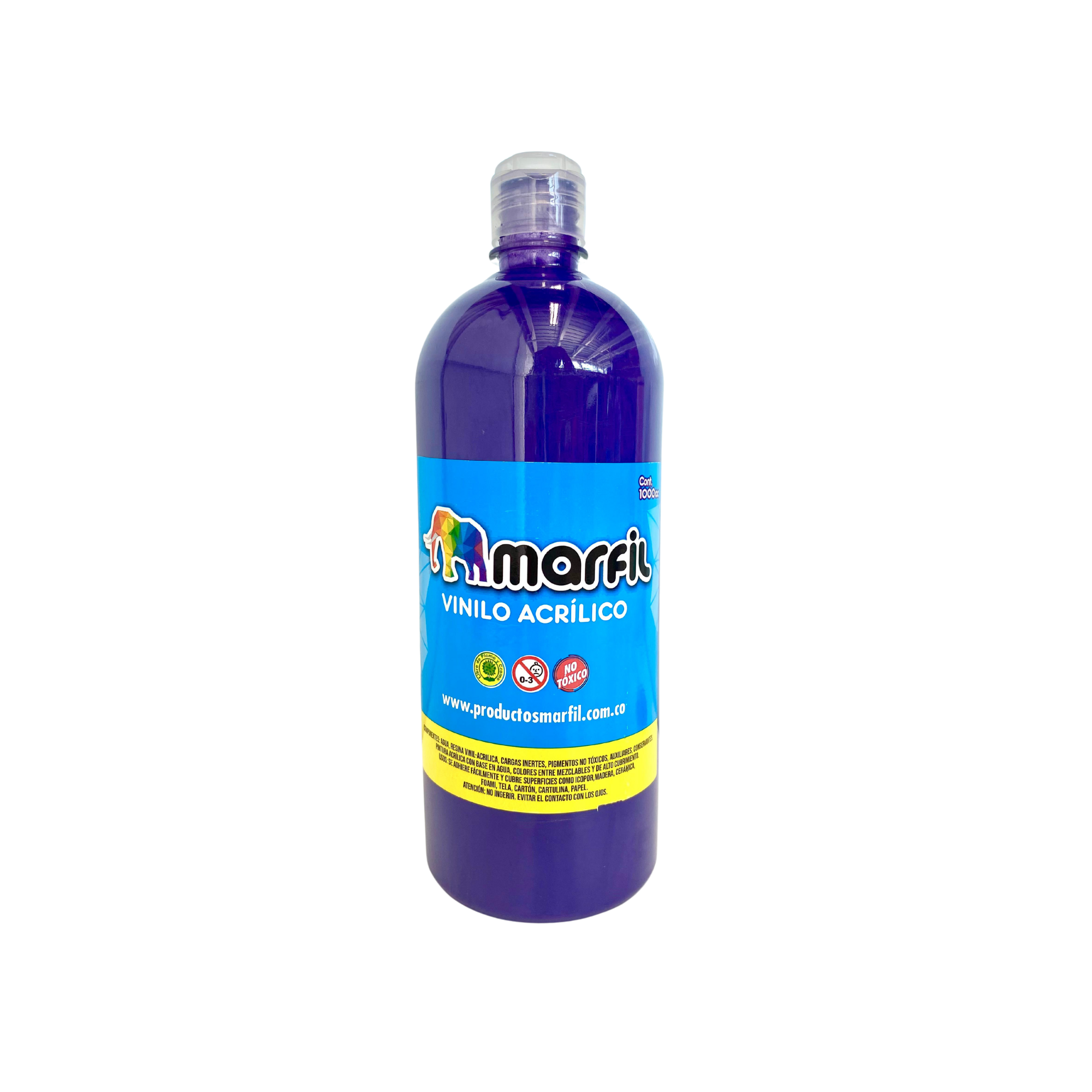 Vinilo Acrilico Marfil 1000CC Morado 