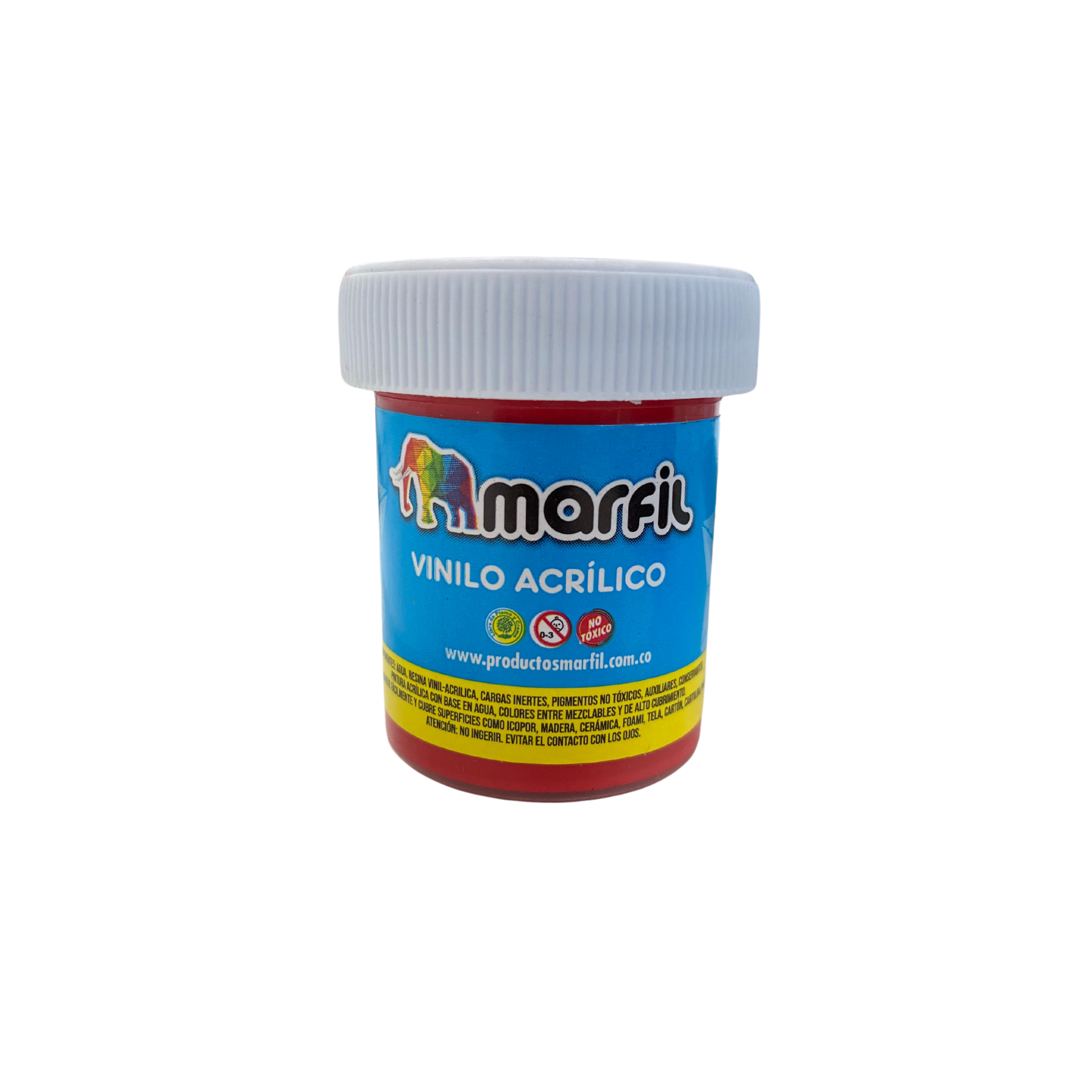 Vinilo Acrilico Marfil 33G Rojo