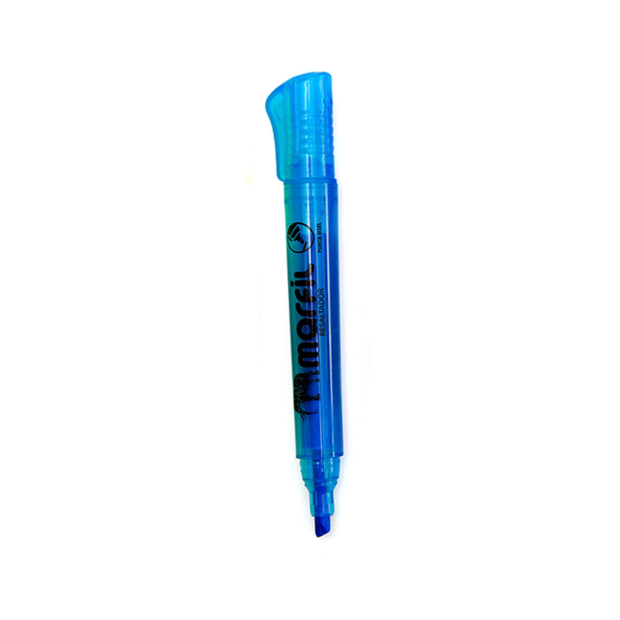Resaltador Marfil Azul Punta Bisel 