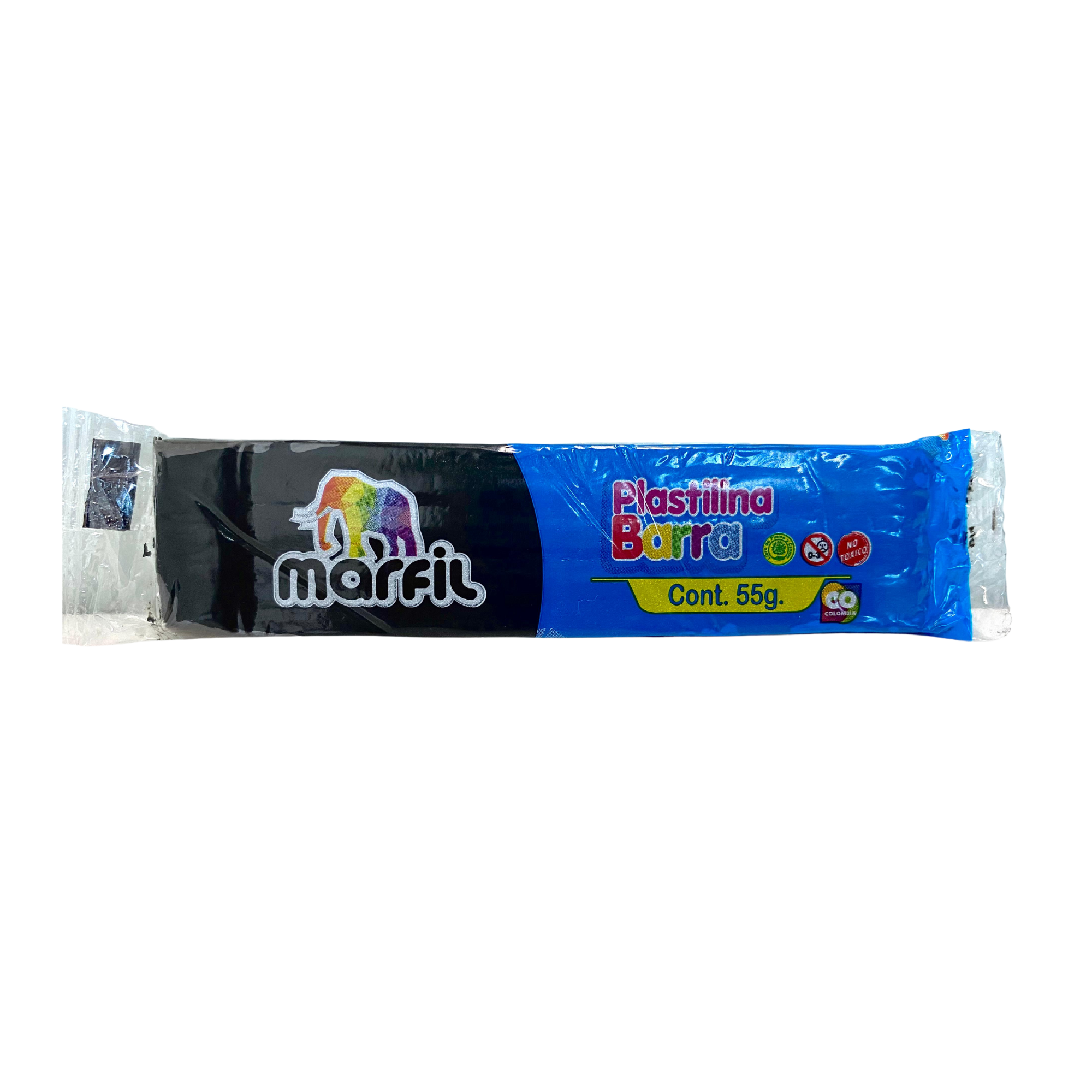 Plastilina en Barra Marfil 55Gr Color Negro