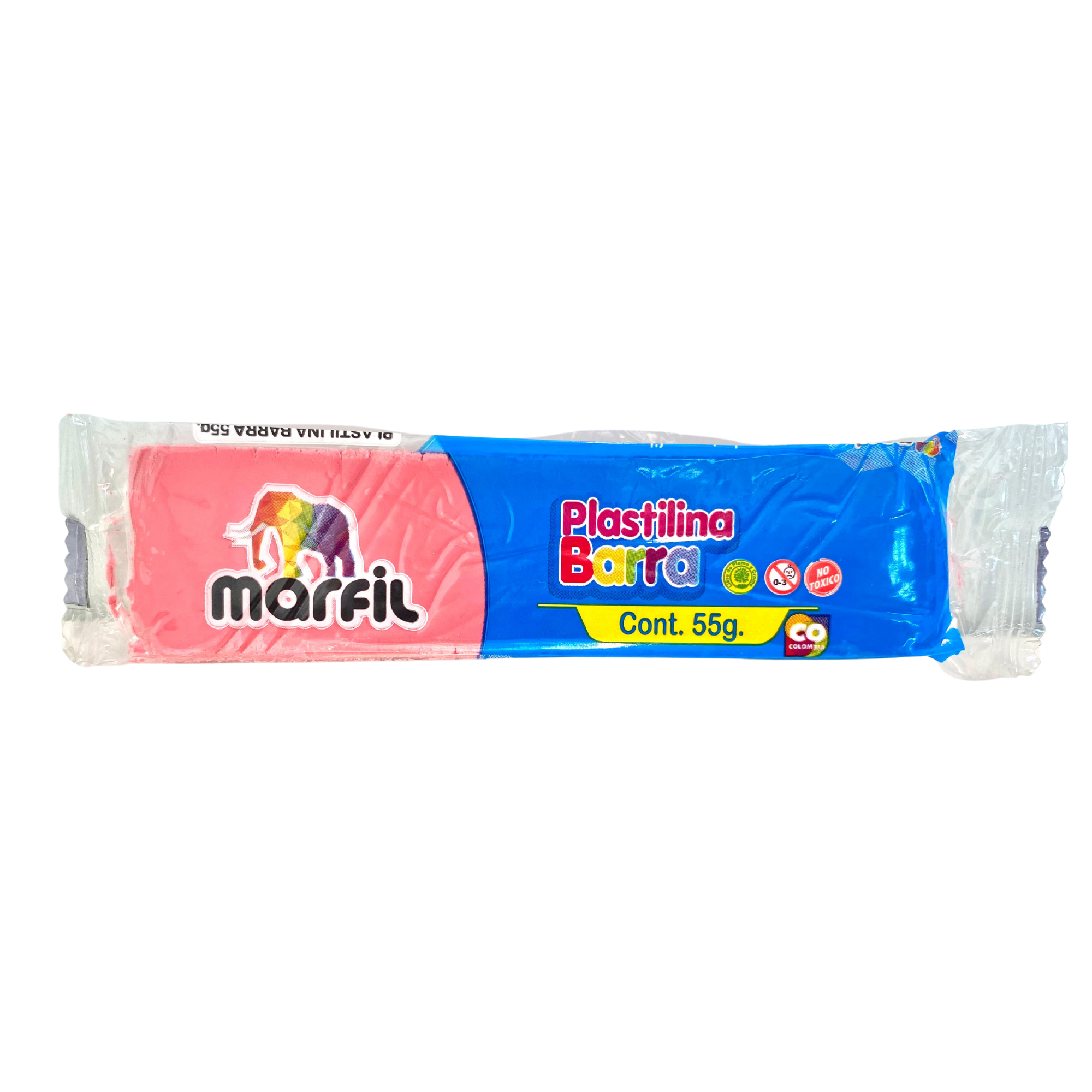 Plastilina en Barra Marfil 55Gr Color Rosado