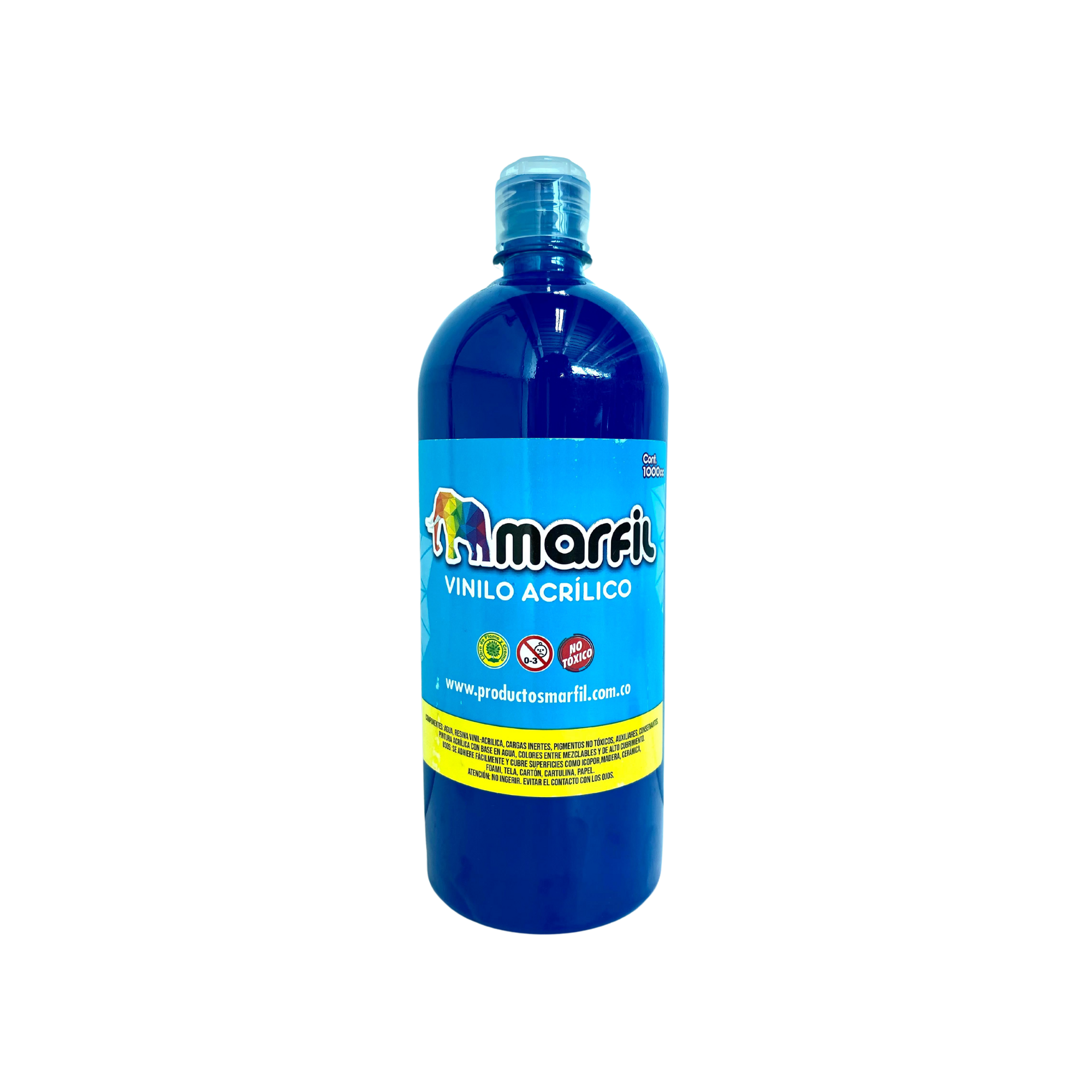 Vinilo Acrilico Marfil 1000CC Azul