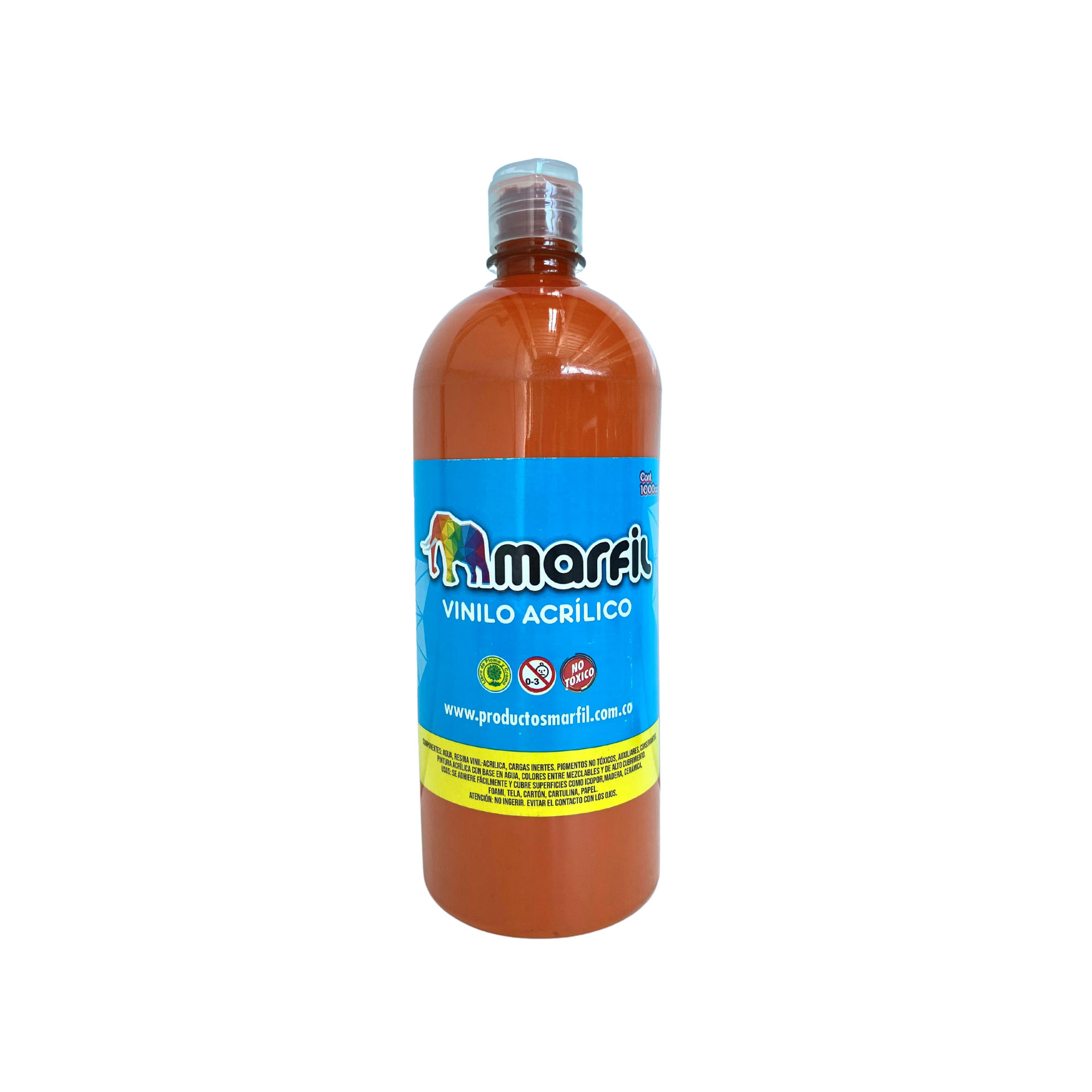 Vinilo Acrilico Marfil 1000CC Naranja 