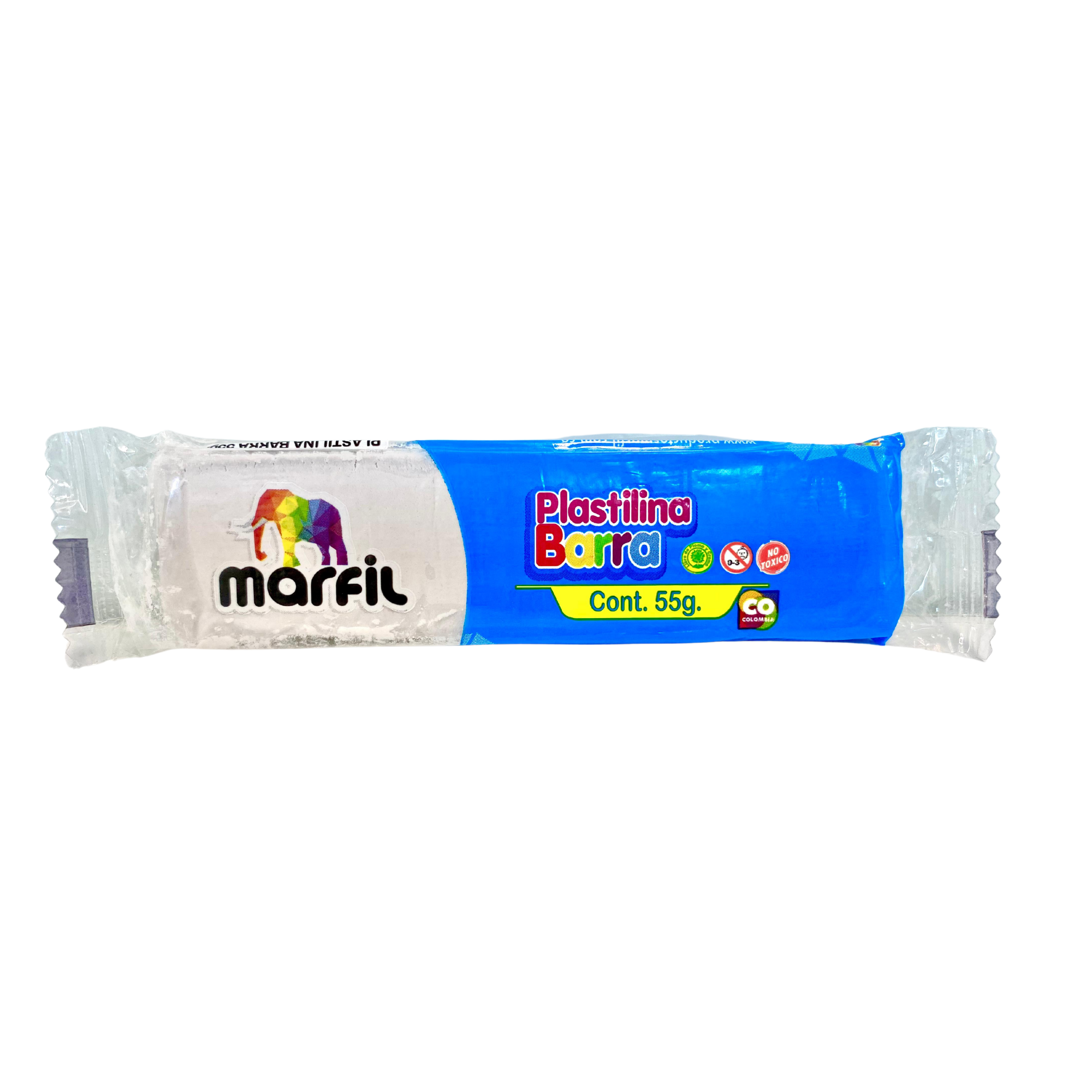 Plastilina en Barra Marfil 55Gr Color Blanco