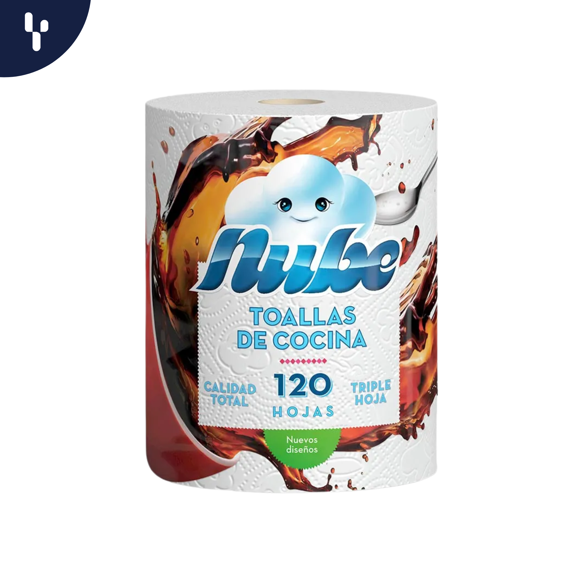 Papel de Cocina Nube 120Hojas Triple hoja