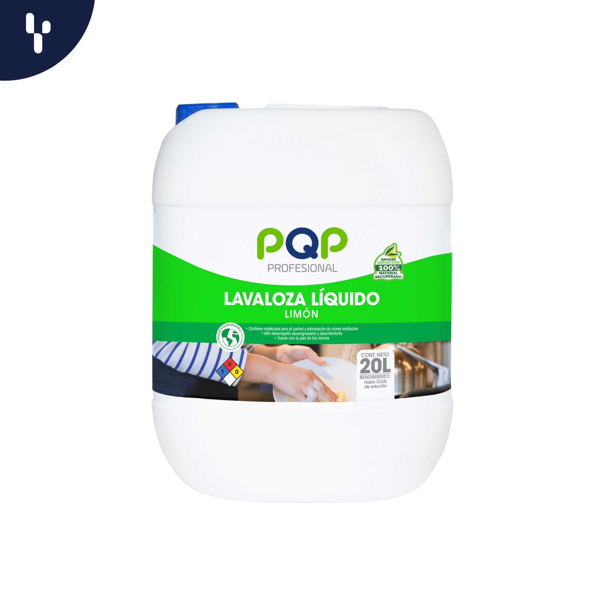 Lavaloza PQP líquido de Limón 20LT
