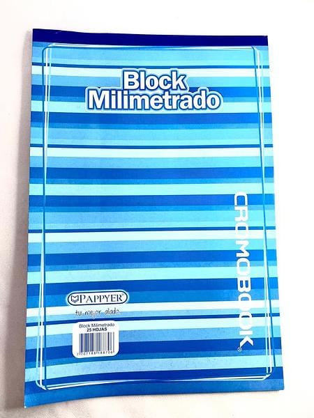 Block oficio milimetrado x 25 hojas Fabrifolder