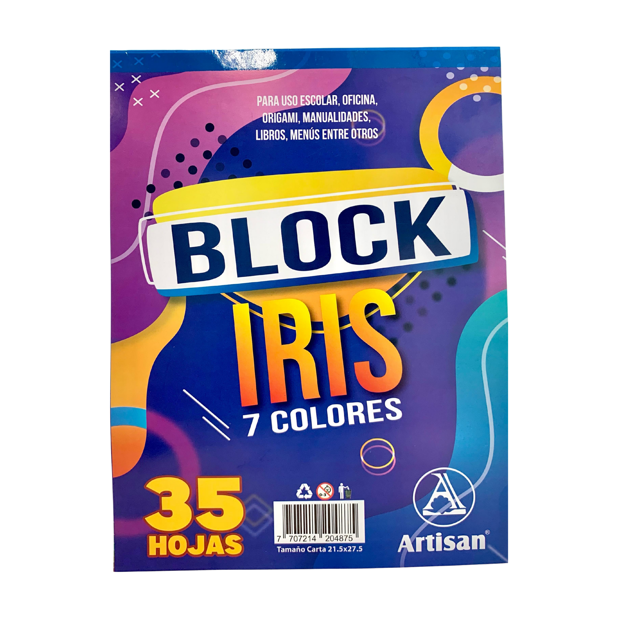 Block Iris Carta Artisan 35H 7 Colores