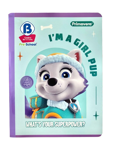 Cuaderno Cosido Pre-School Primavera 100H Grande Cuadros 1X1 cm
