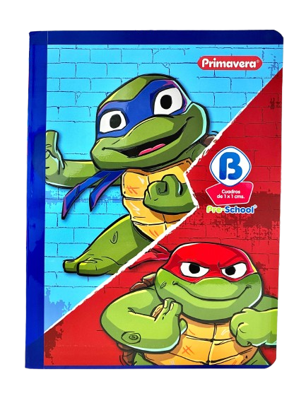 Cuaderno Cosido Pre-School Primavera 100H Grande Cuadros de 1X1 cm 