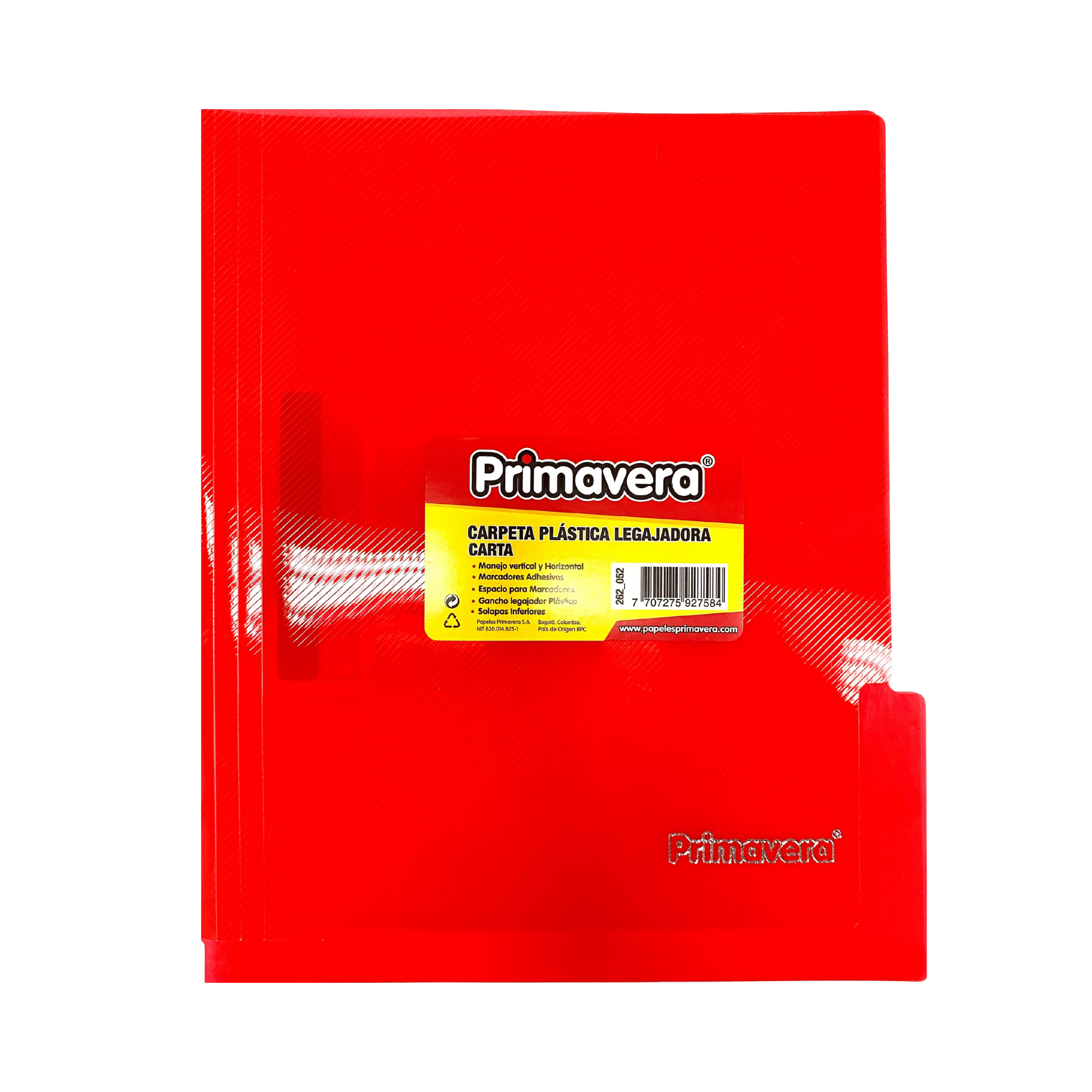 Carpeta Plástica Legajadora Primavera Carta