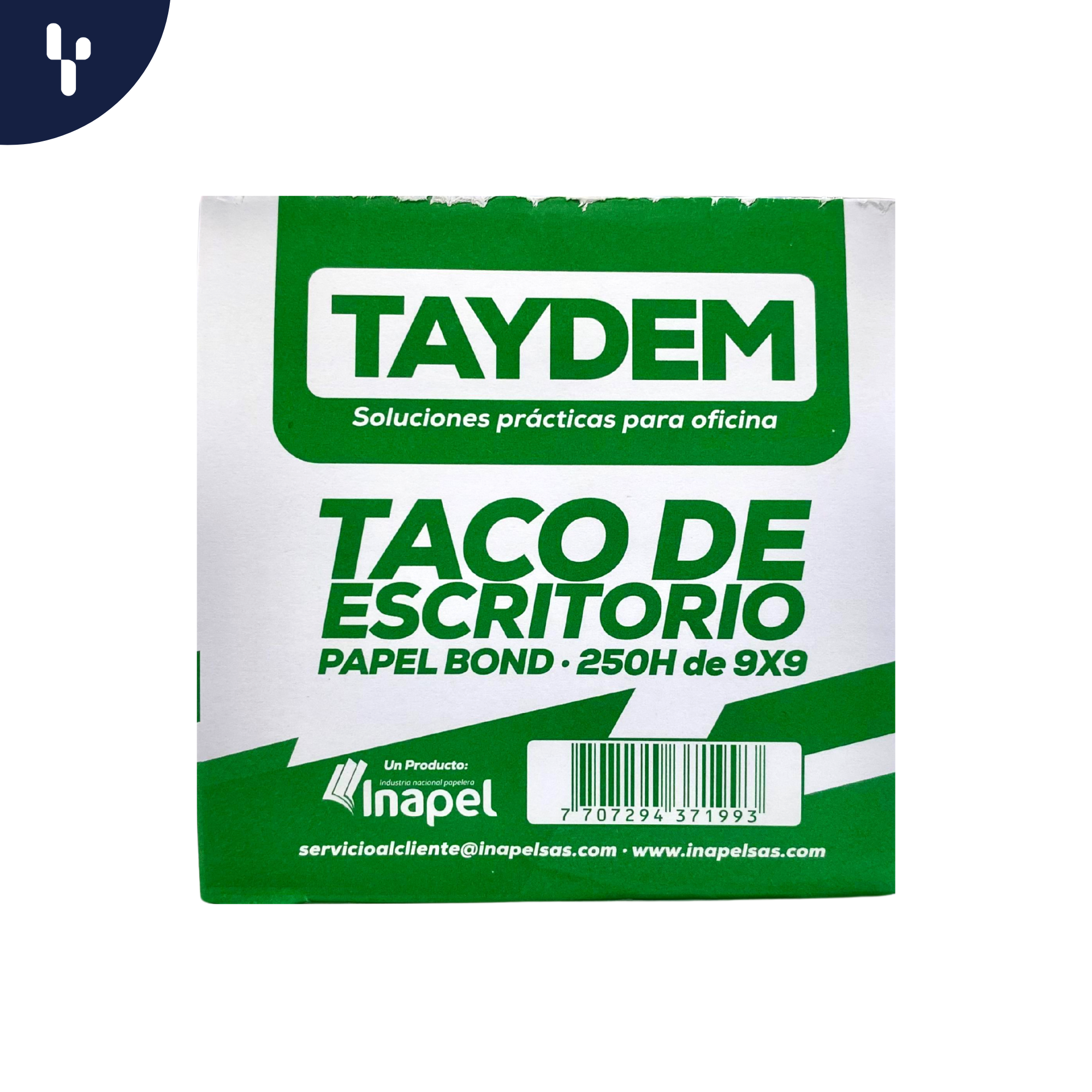 Taco Nota Taydem Bond 9X9 250Hojas Comandas