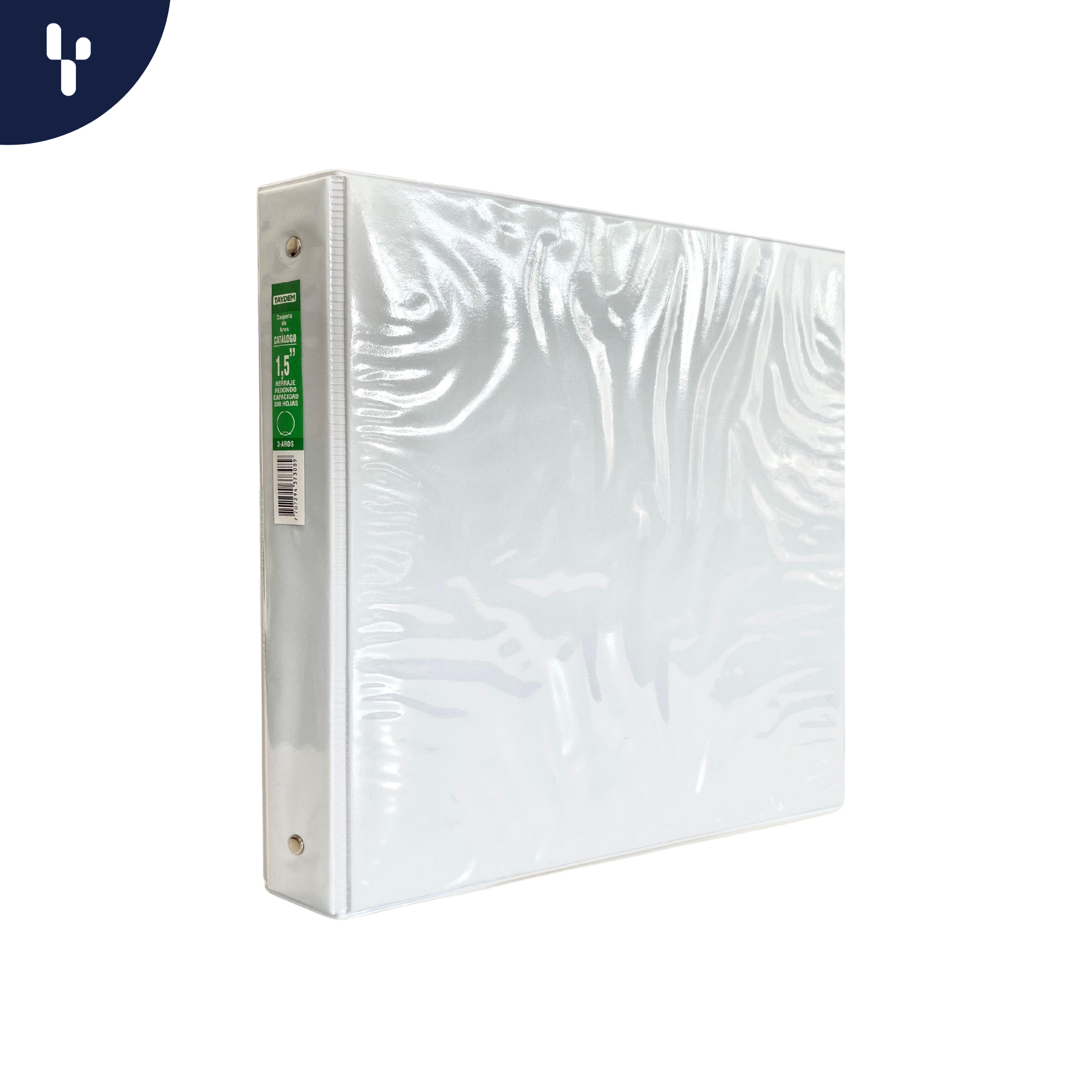 Folder Taydem 1.5" 3 Aros 105 Blanco 