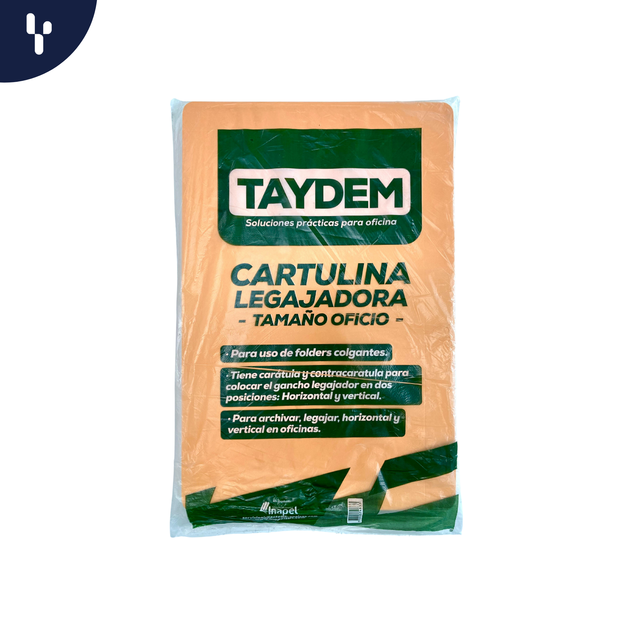 Cartulina Legajadora Taydem X50 Tamaño Oficio