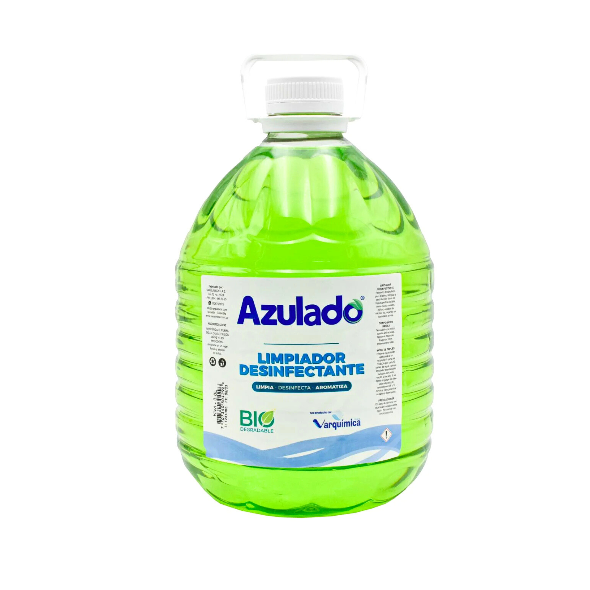 Limpia Piso Azulado 3.8Ltr Desinfectante Kiwi 