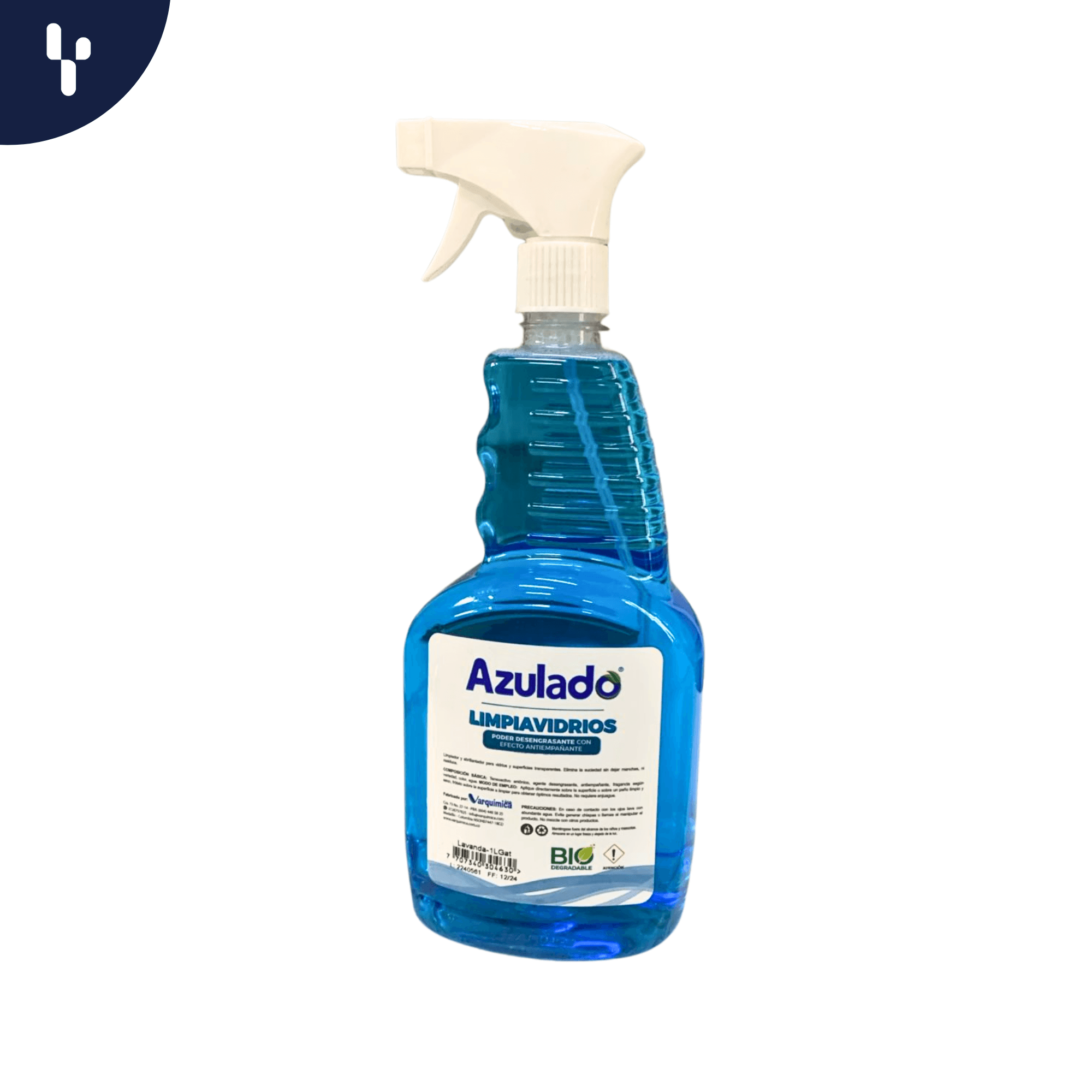 Limpia Vidrios Azulado 1.000 ML Lavanda