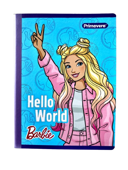 Cuaderno Cosido Primavera Barbie 100H Grande Línea rayada 