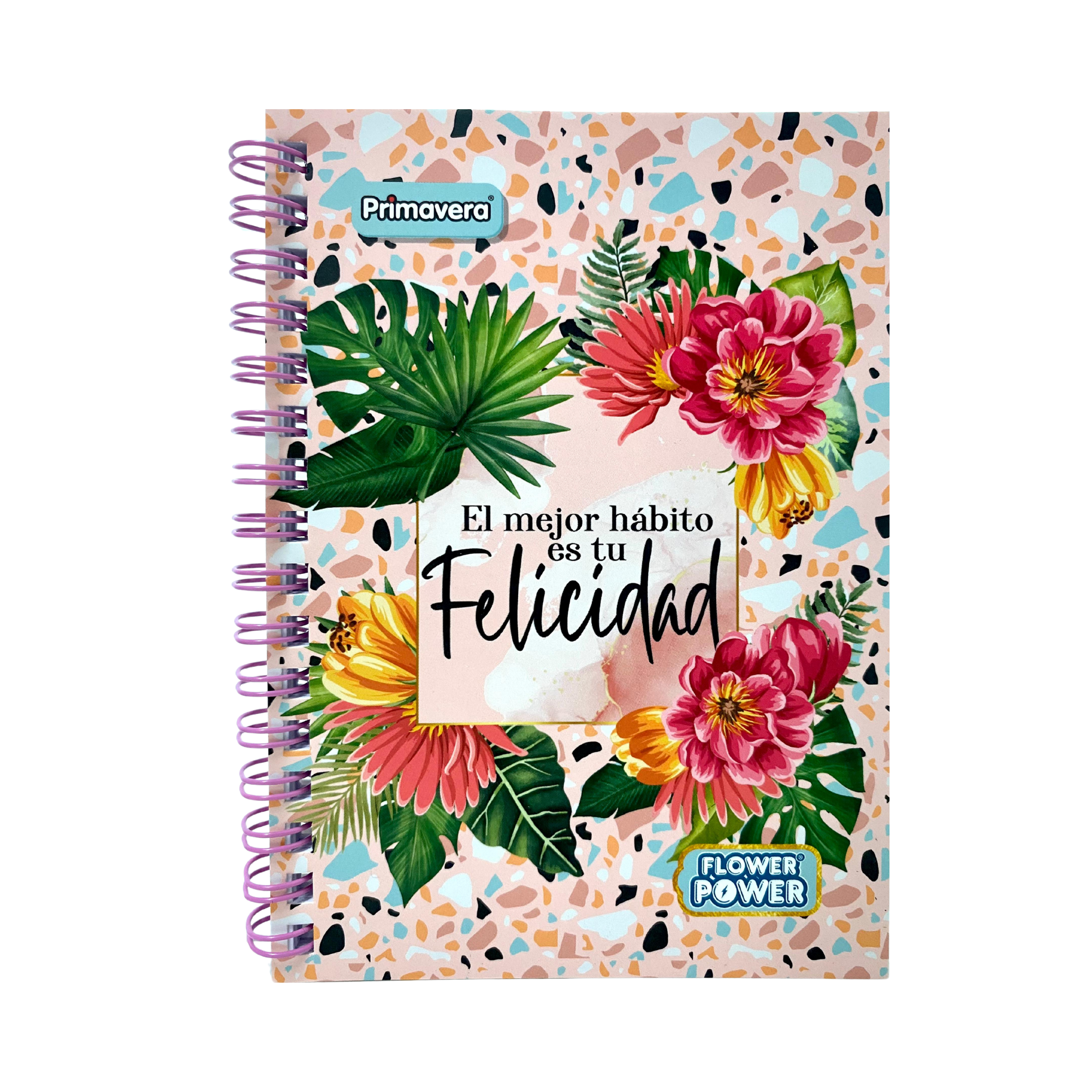 Libreta Argollada Flower Power Primavera femenina