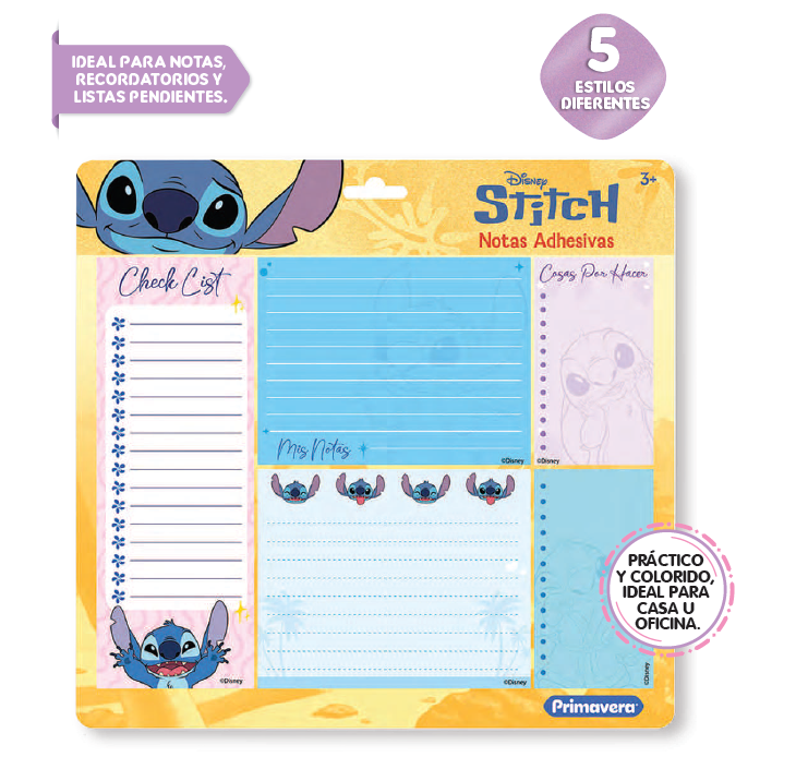 Notas adhesivas Stitch 