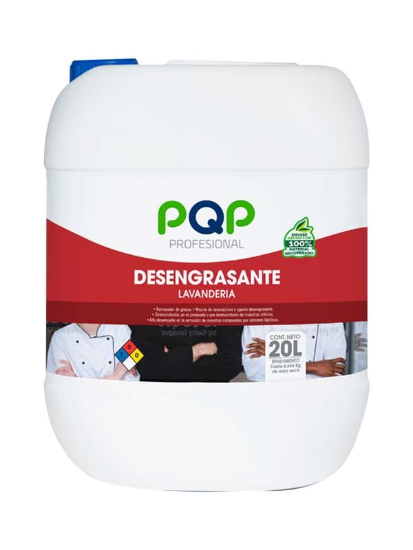 Desengrasante PQP X20.000 ml Lavandería Profesional