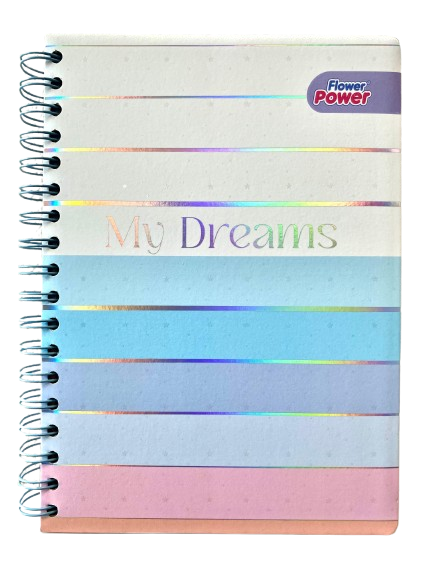 Cuaderno Argollado Flower Power Primavera 5 Materias 150H Mixtas Pequeño