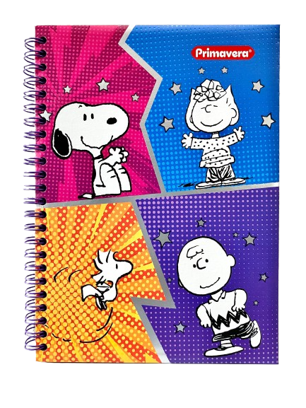 Cuaderno Argollado Primavera Pasta Dura 80H Pequeño Línea Rayada 