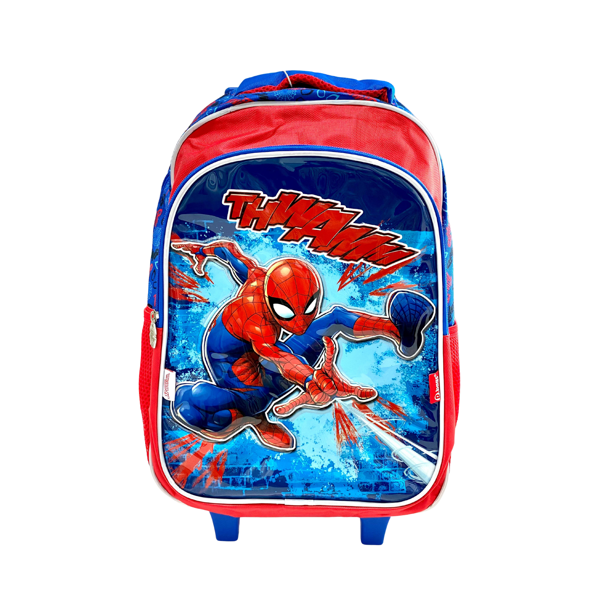 Morral 16.5" Trolley con rueditas Spiderman Niño