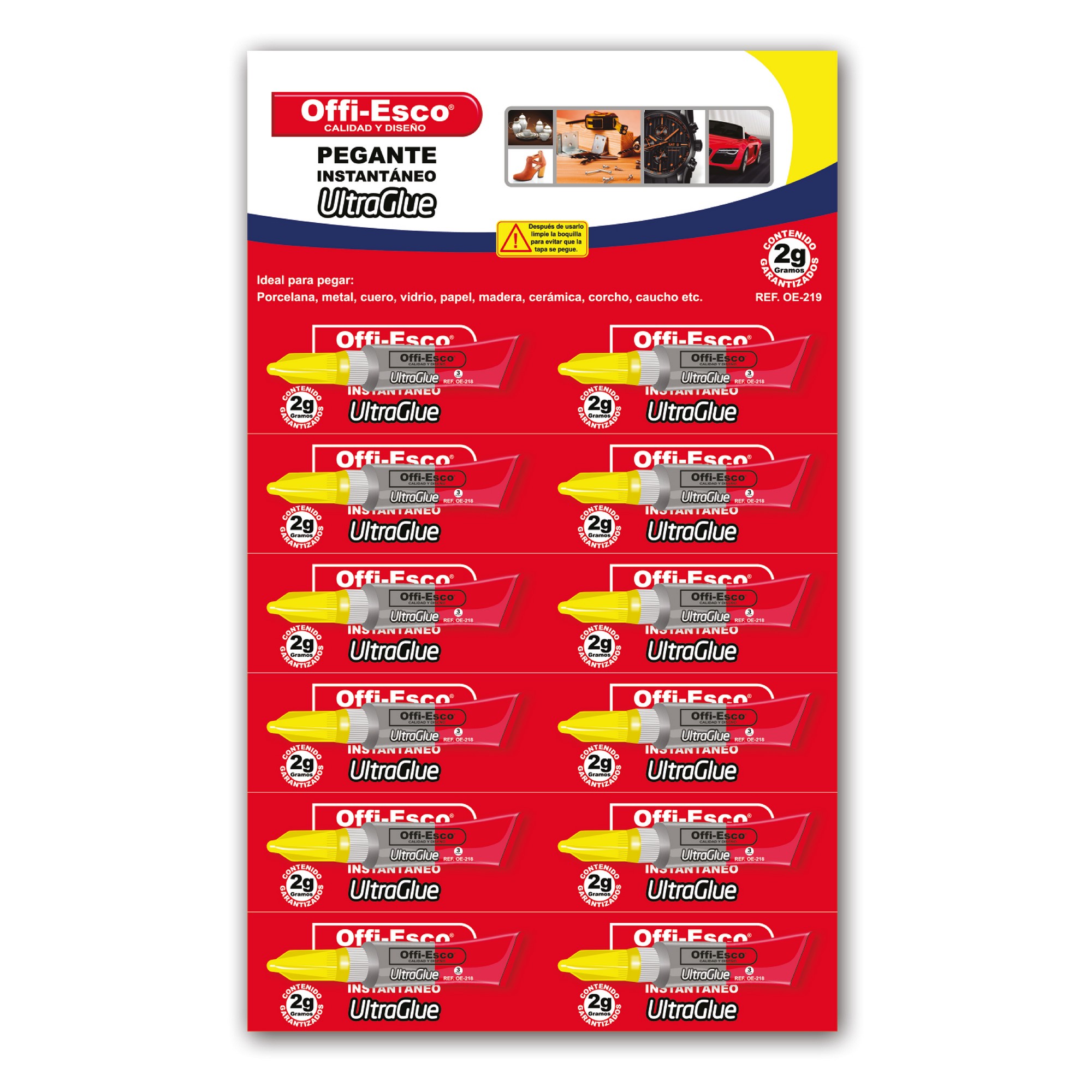 images Pega loca pegante instantáneo UltraGlue X12 OE-219 Offi-Esco - Imagen 1