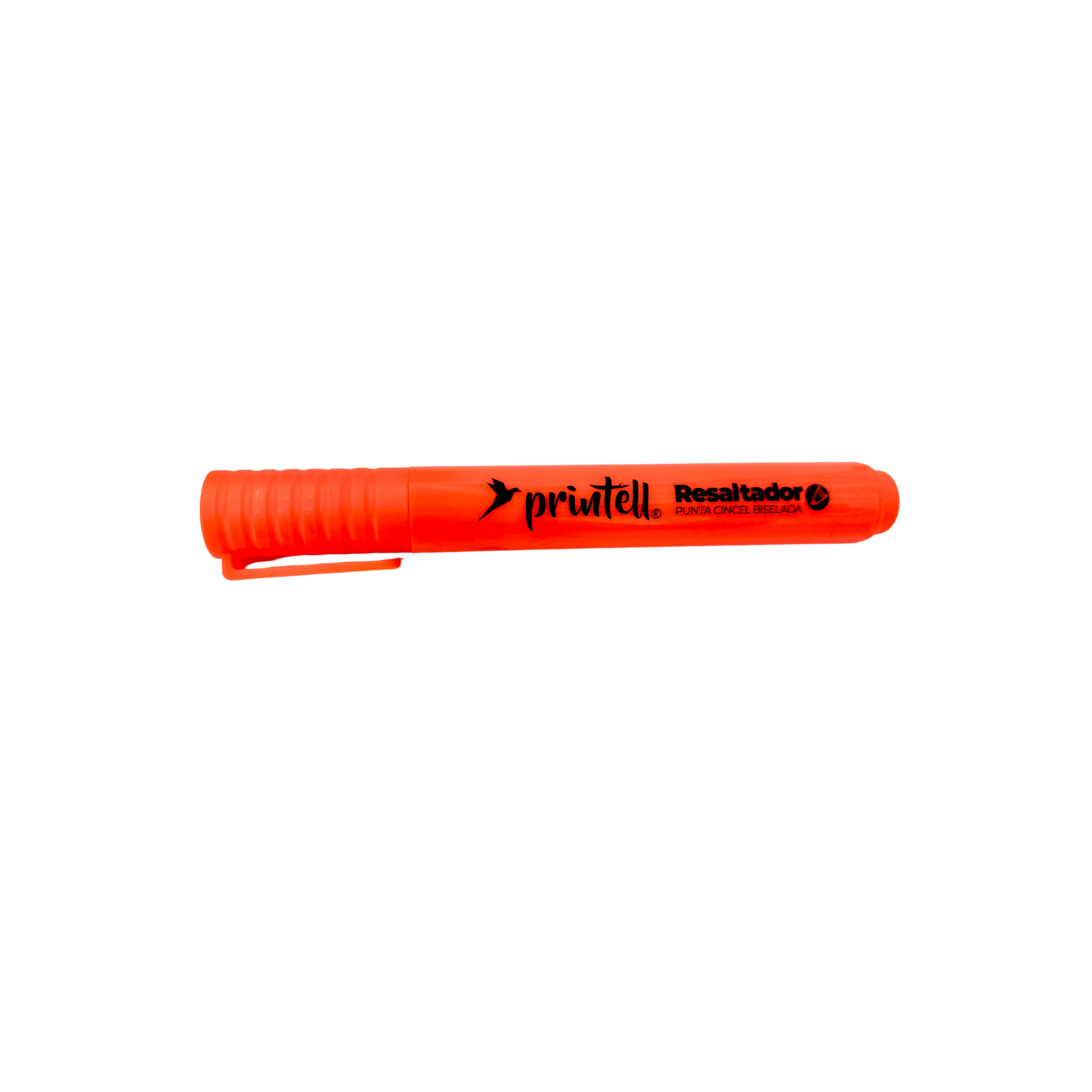 Resaltador Printell Naranja punta bisel 